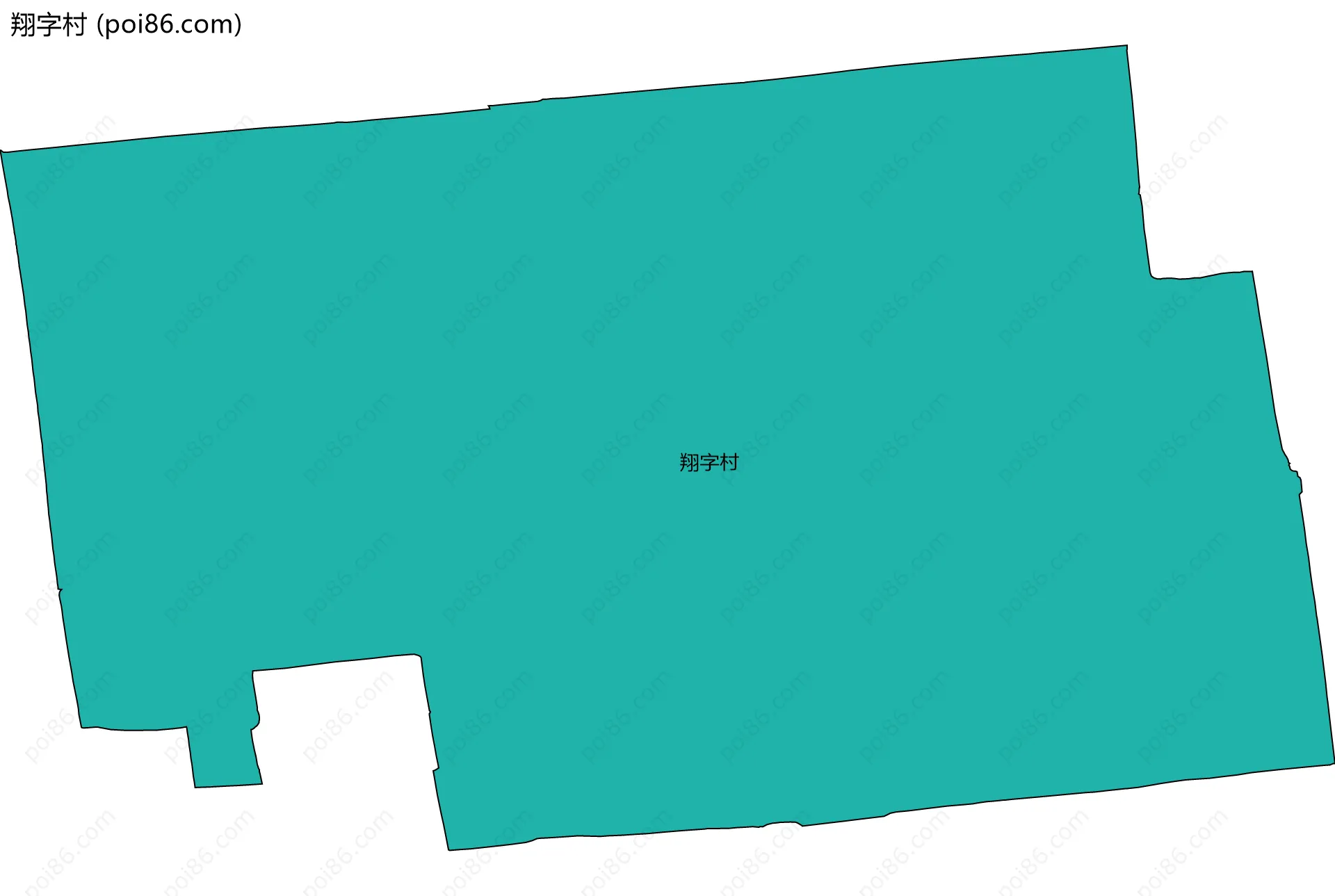 翔字村边界地图