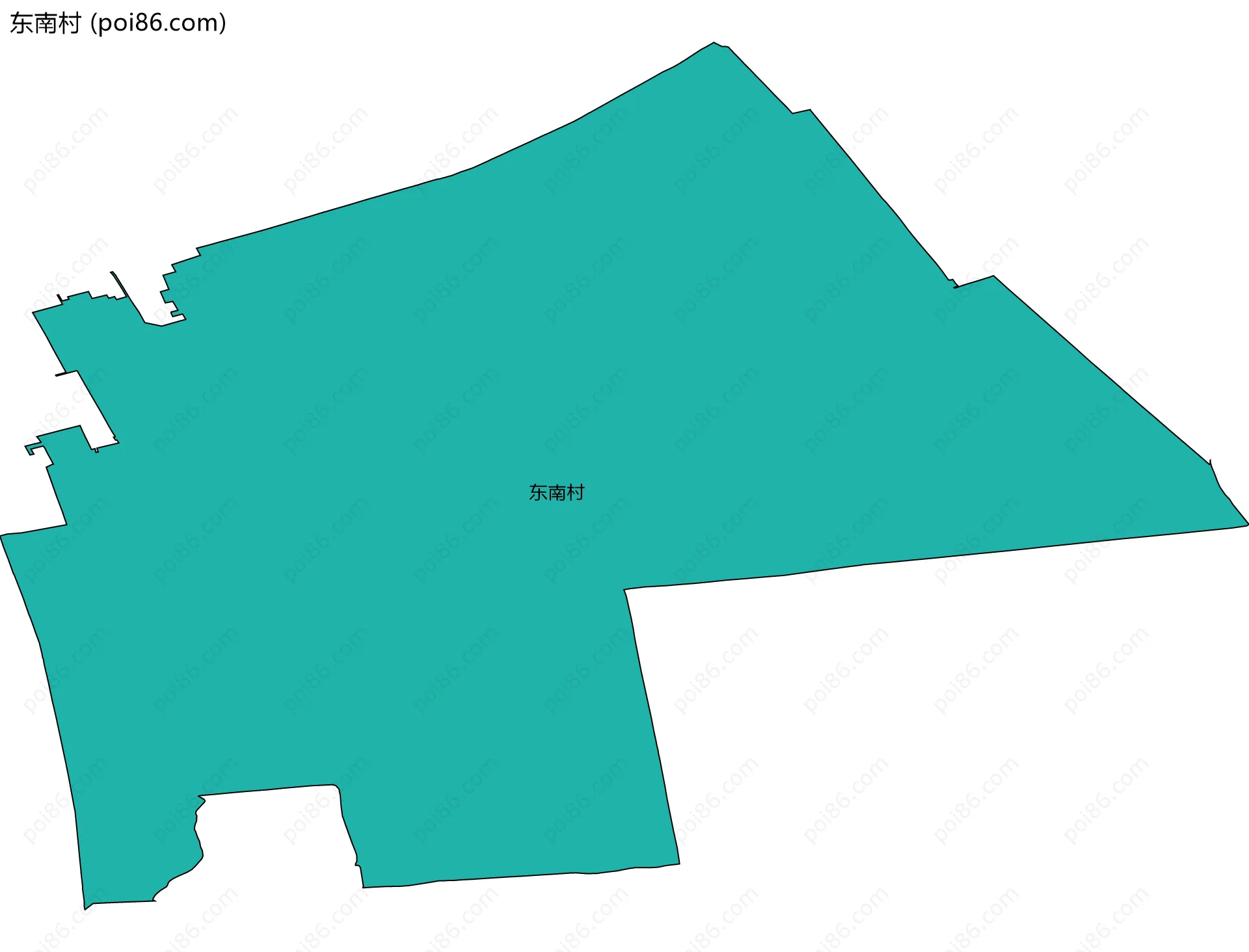 东南村边界地图