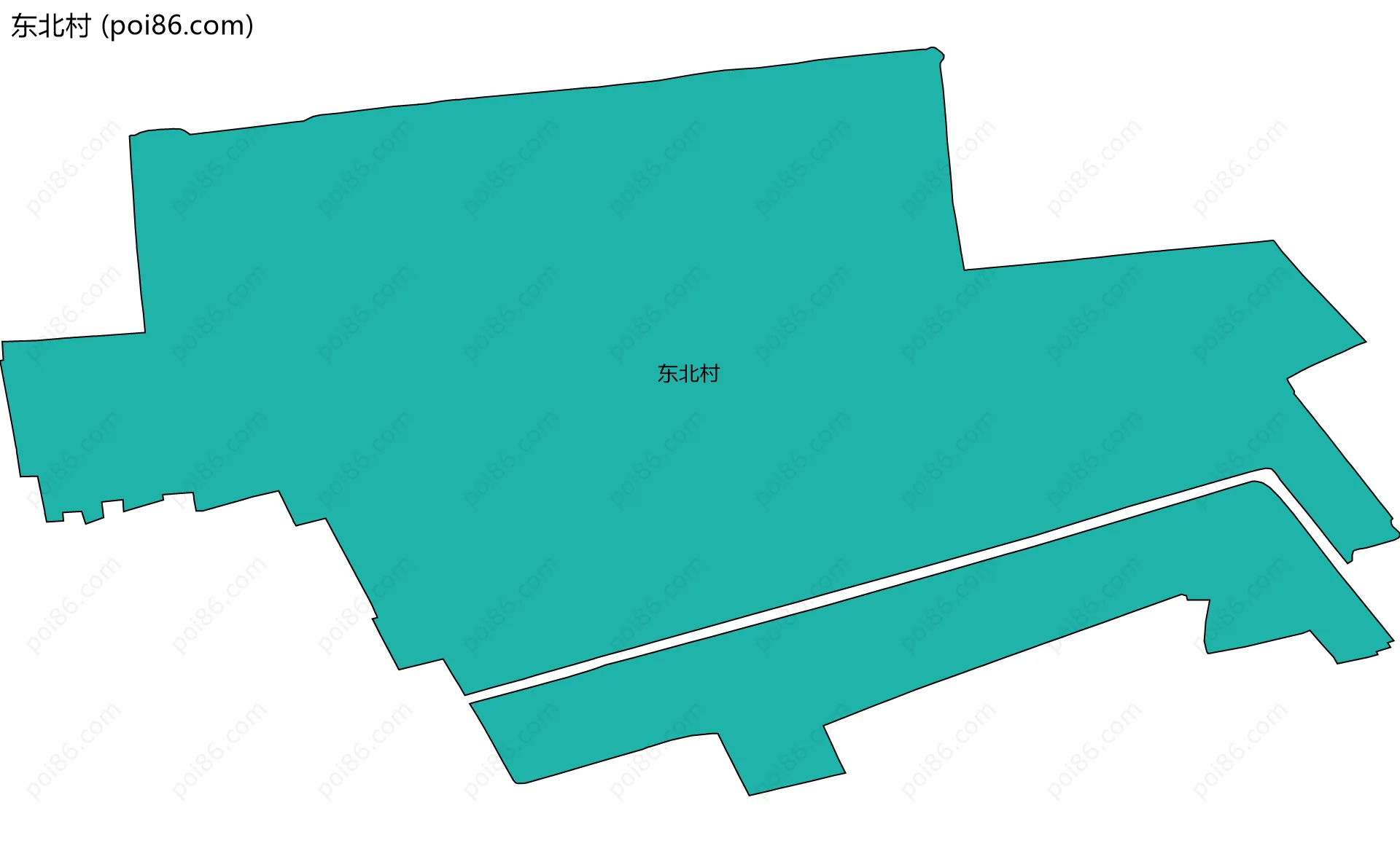东北村边界地图