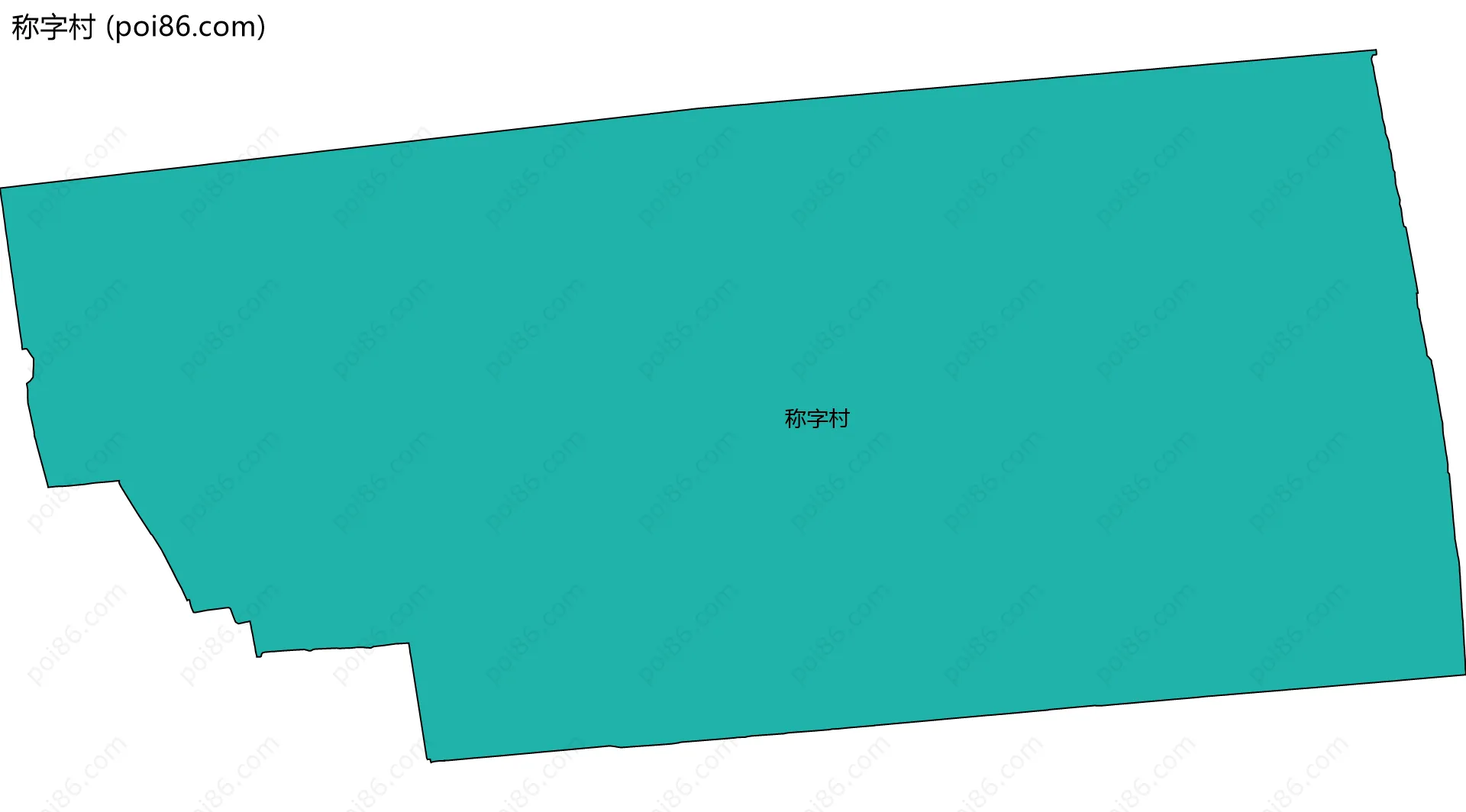 称字村边界地图