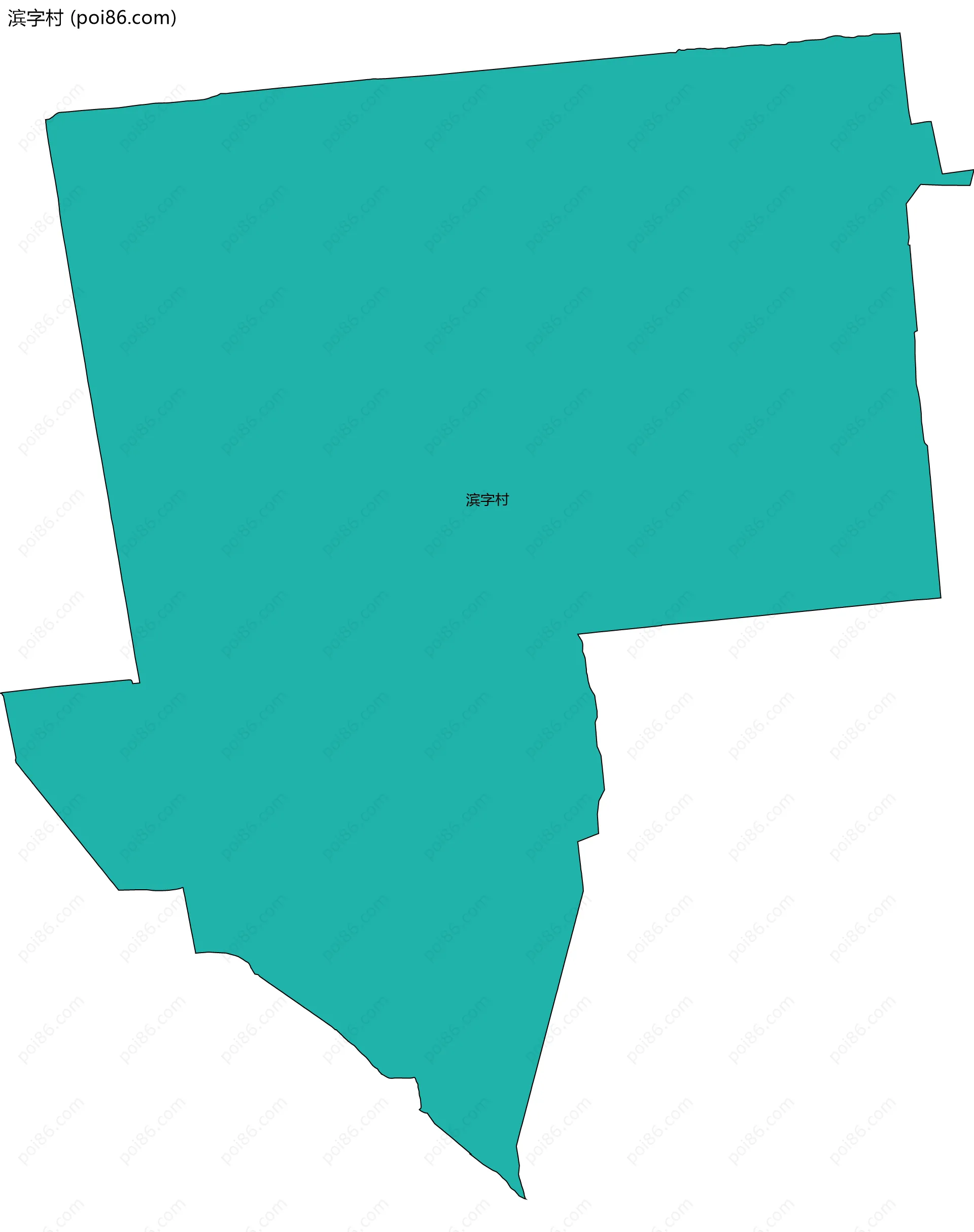 滨字村边界地图