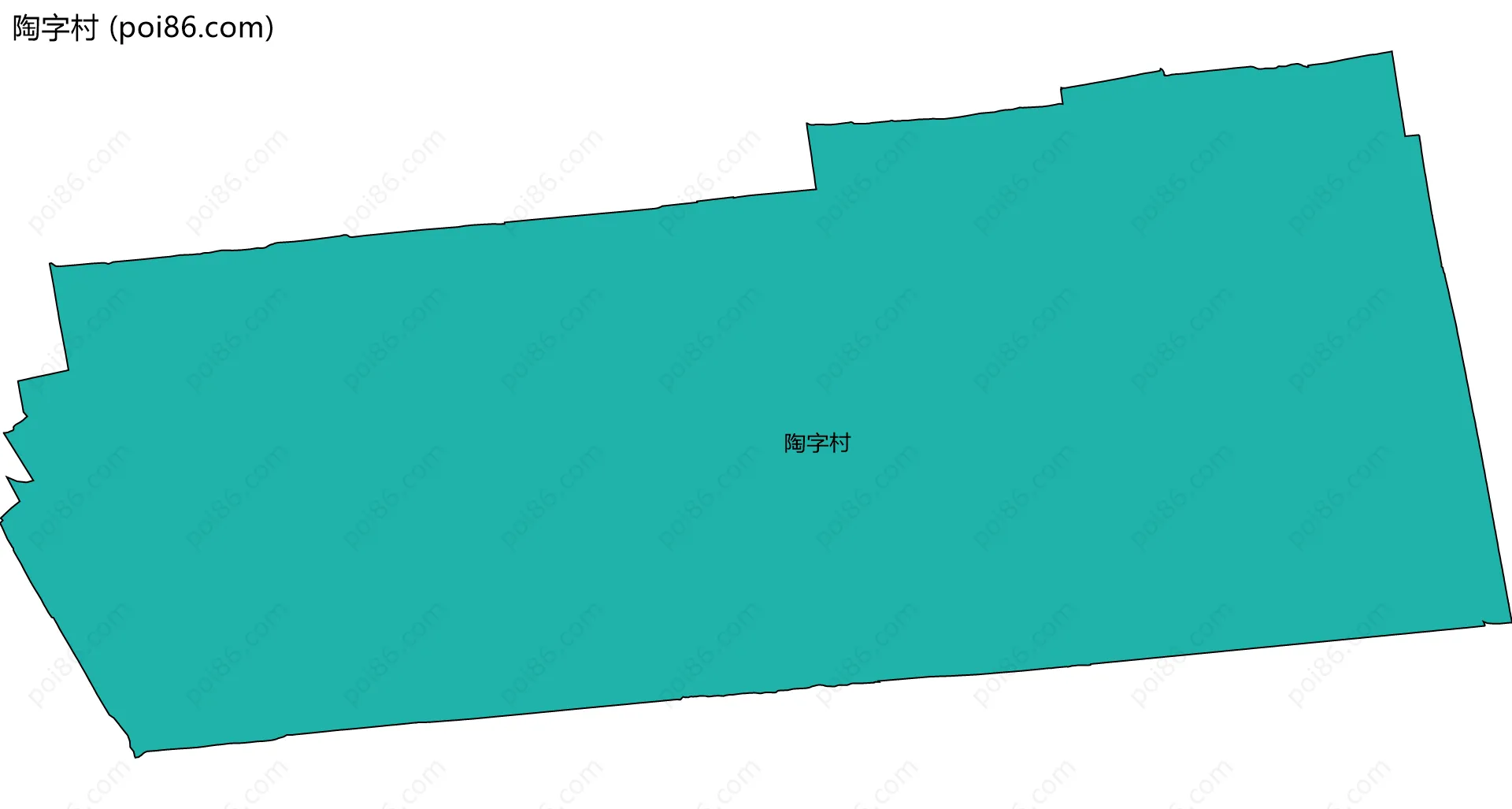 陶字村边界地图
