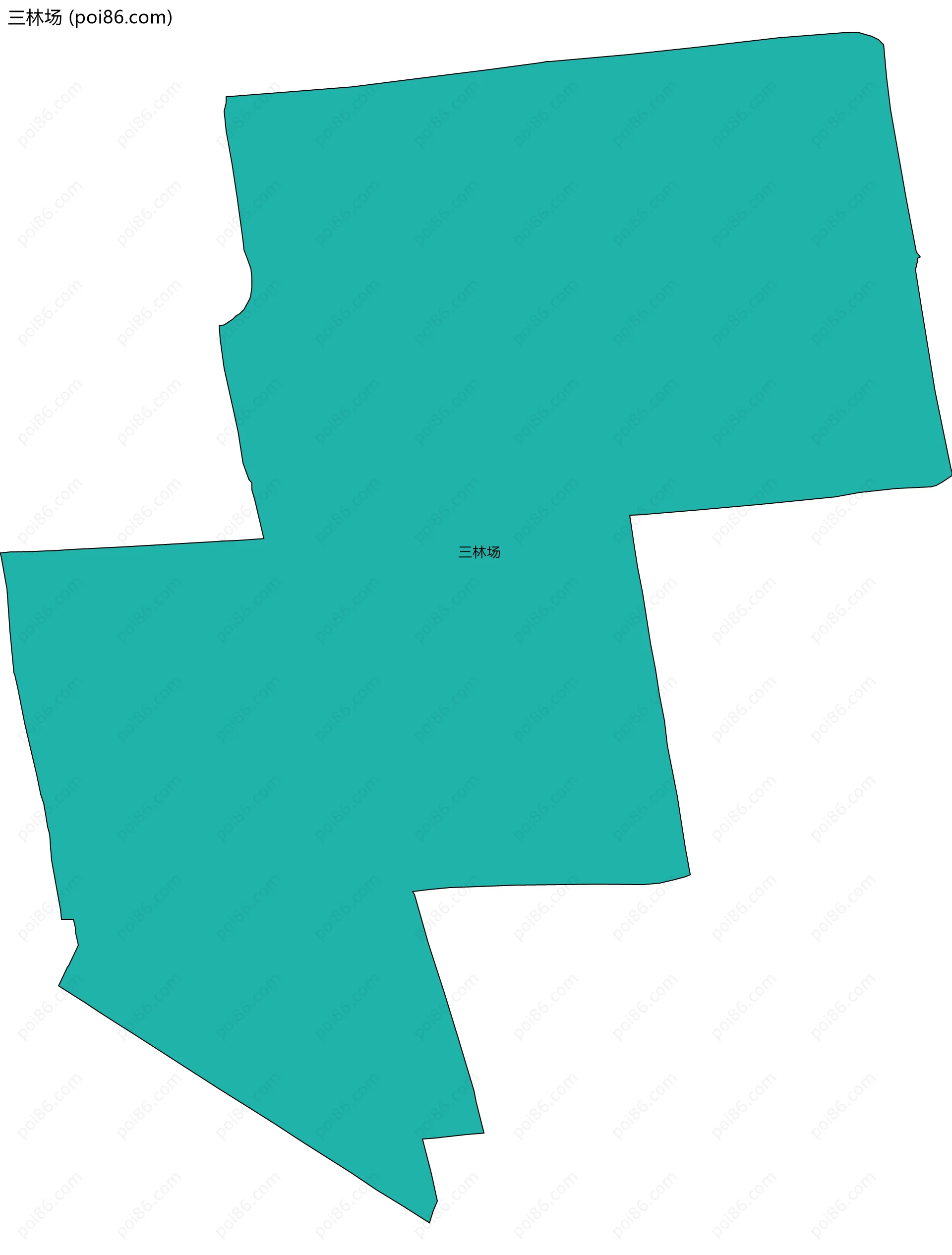 三林场边界地图