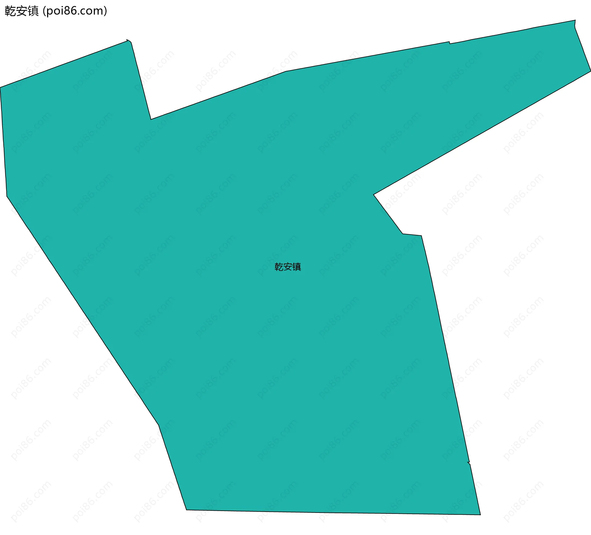 乾安镇边界地图