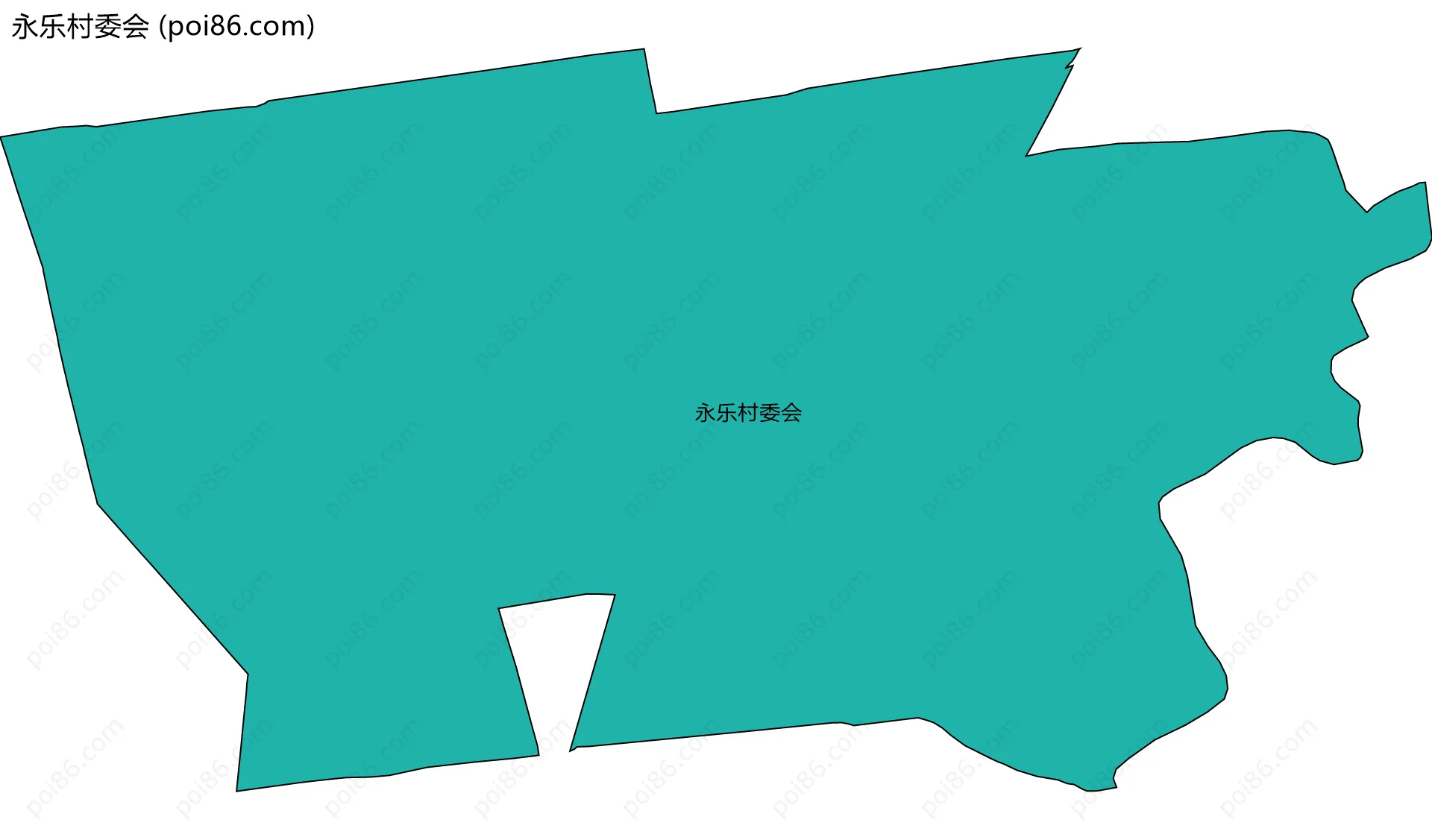 永乐村委会边界地图