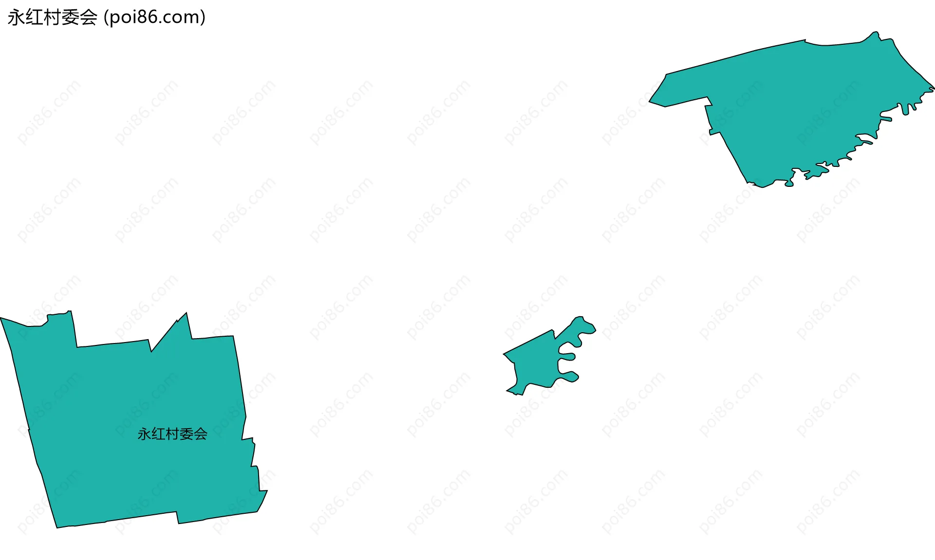 永红村委会边界地图