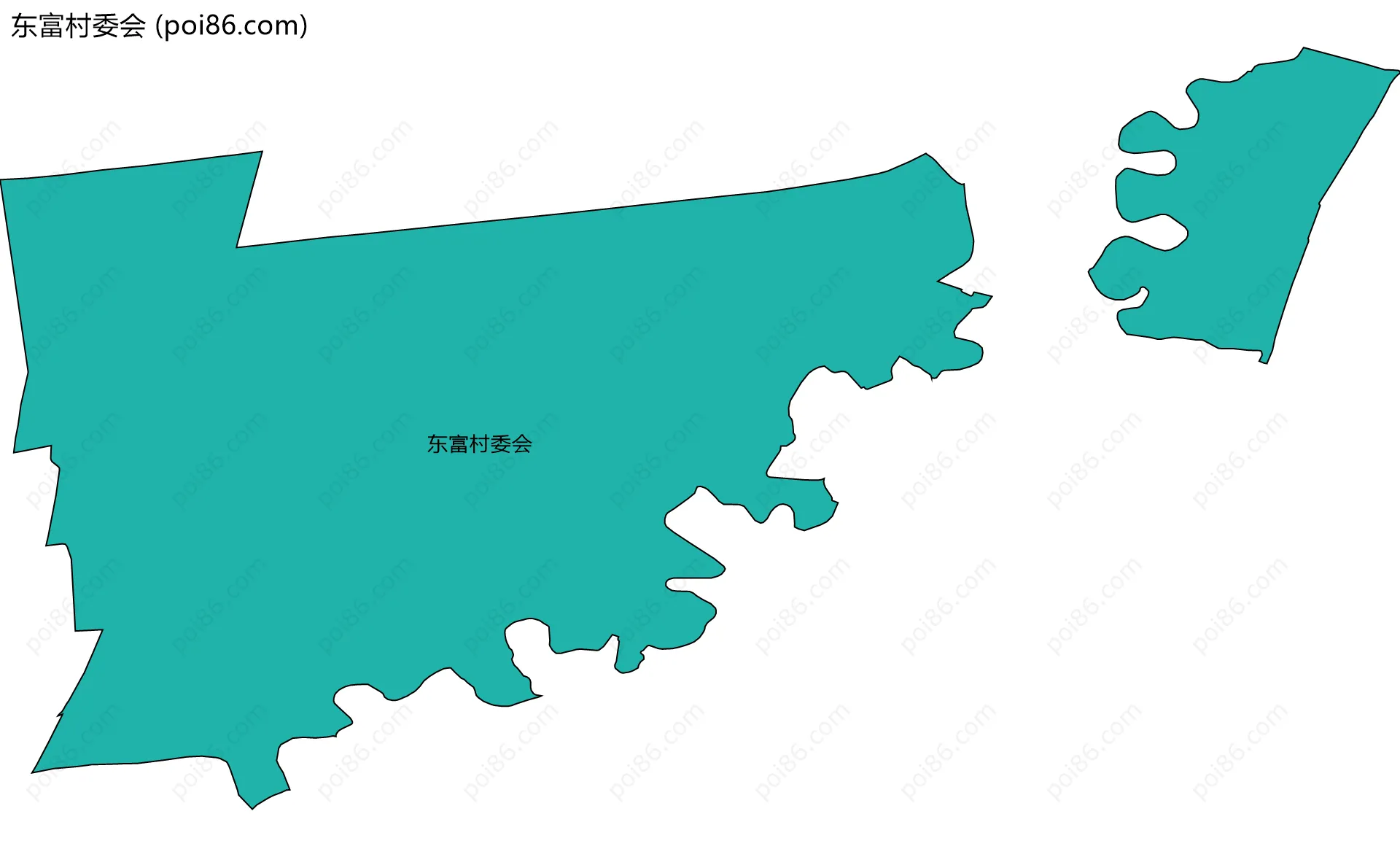 东富村委会边界地图