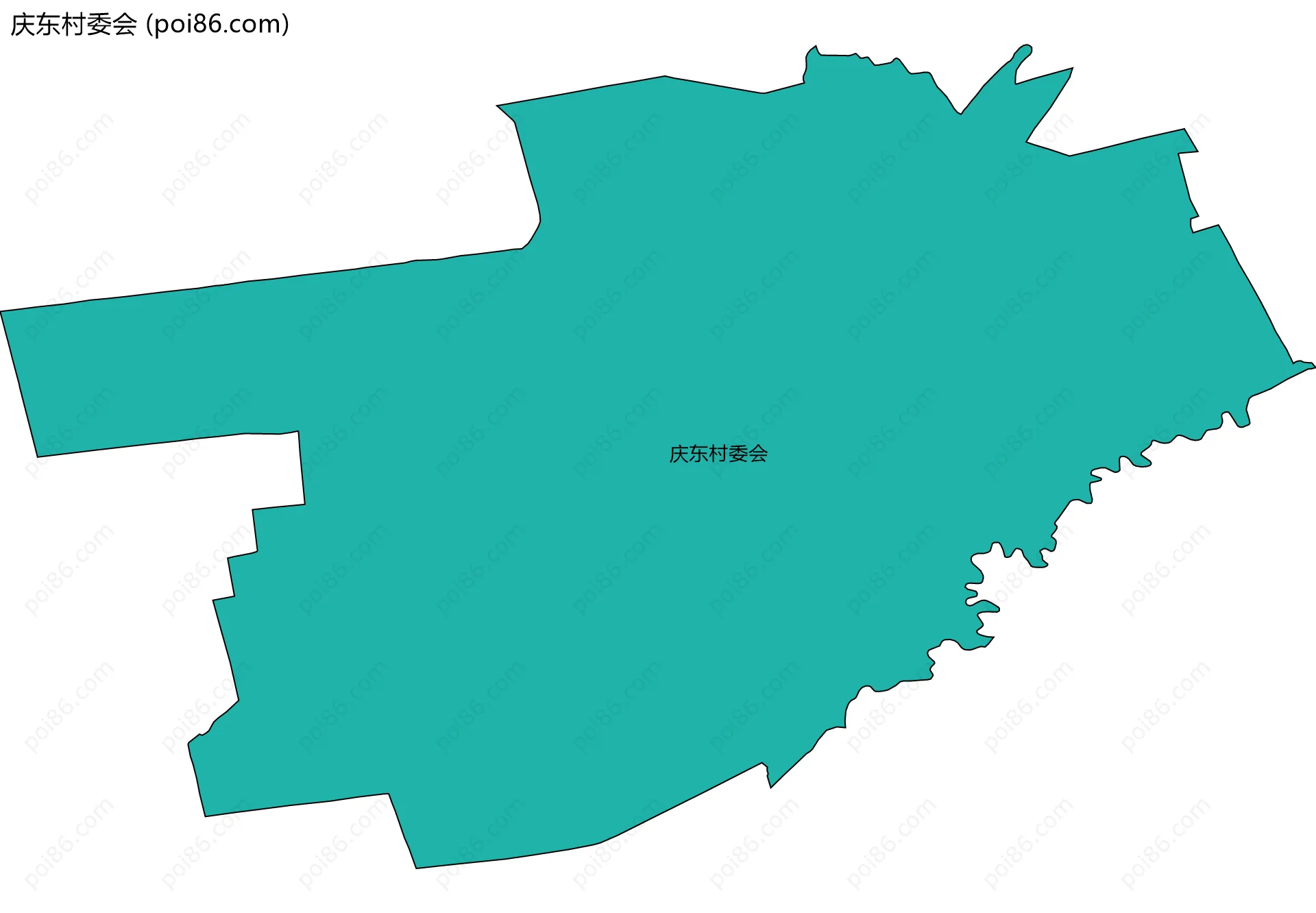 庆东村委会边界地图