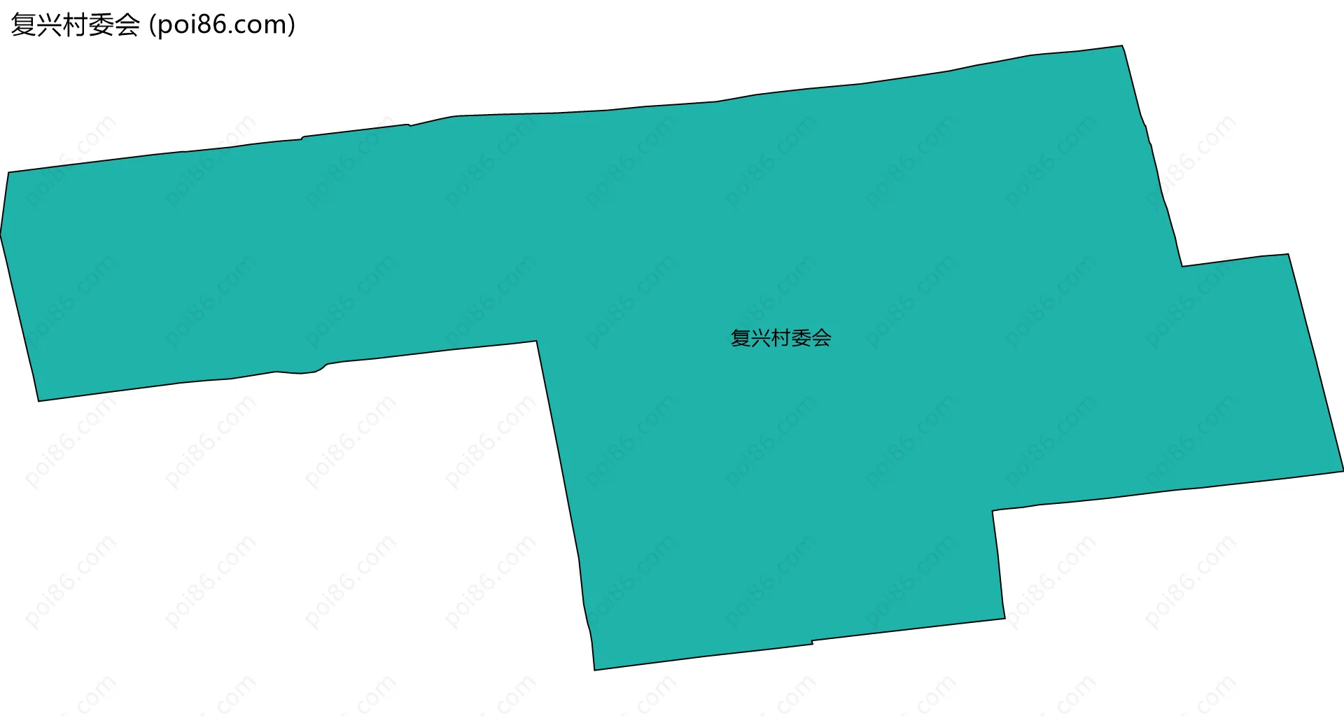 复兴村委会边界地图