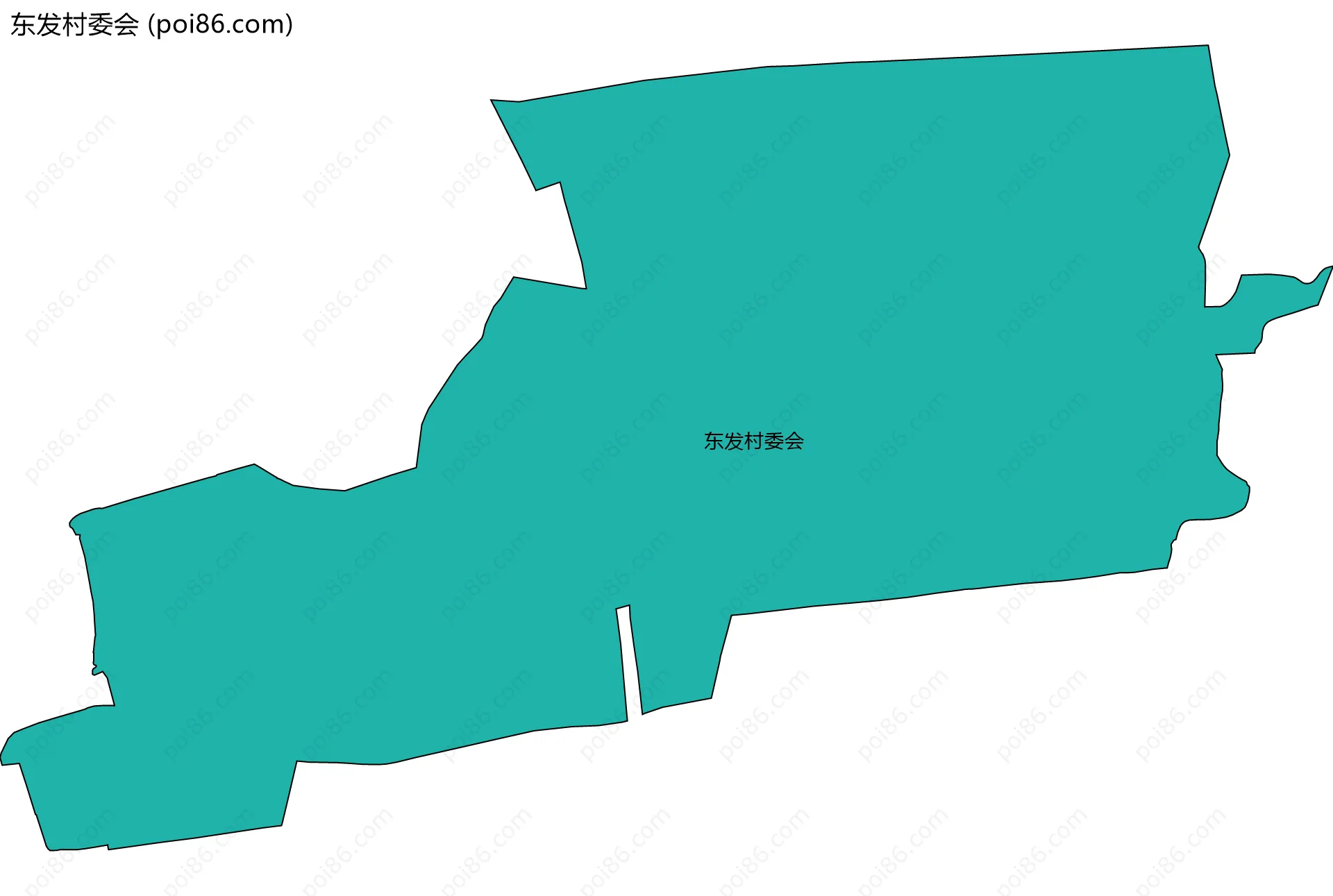 东发村委会边界地图
