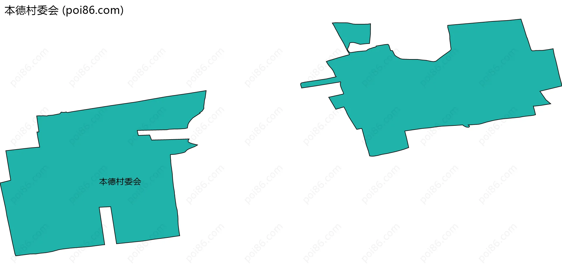 本德村委会边界地图