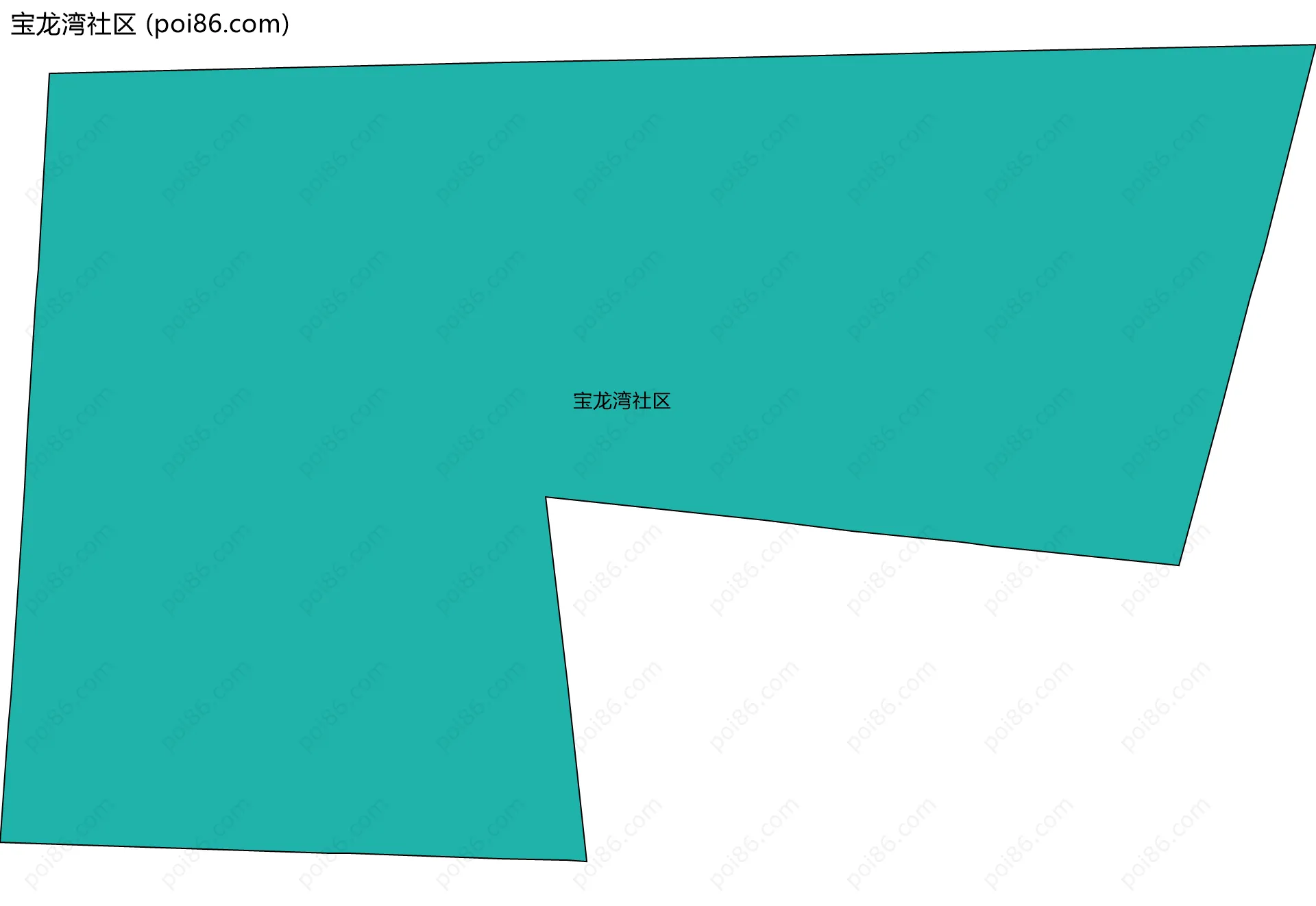 宝龙湾社区边界地图