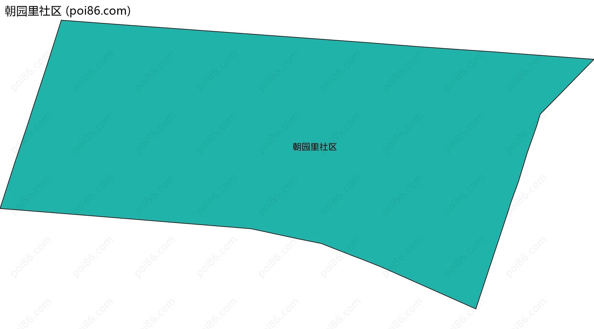 朝园里社区边界地图