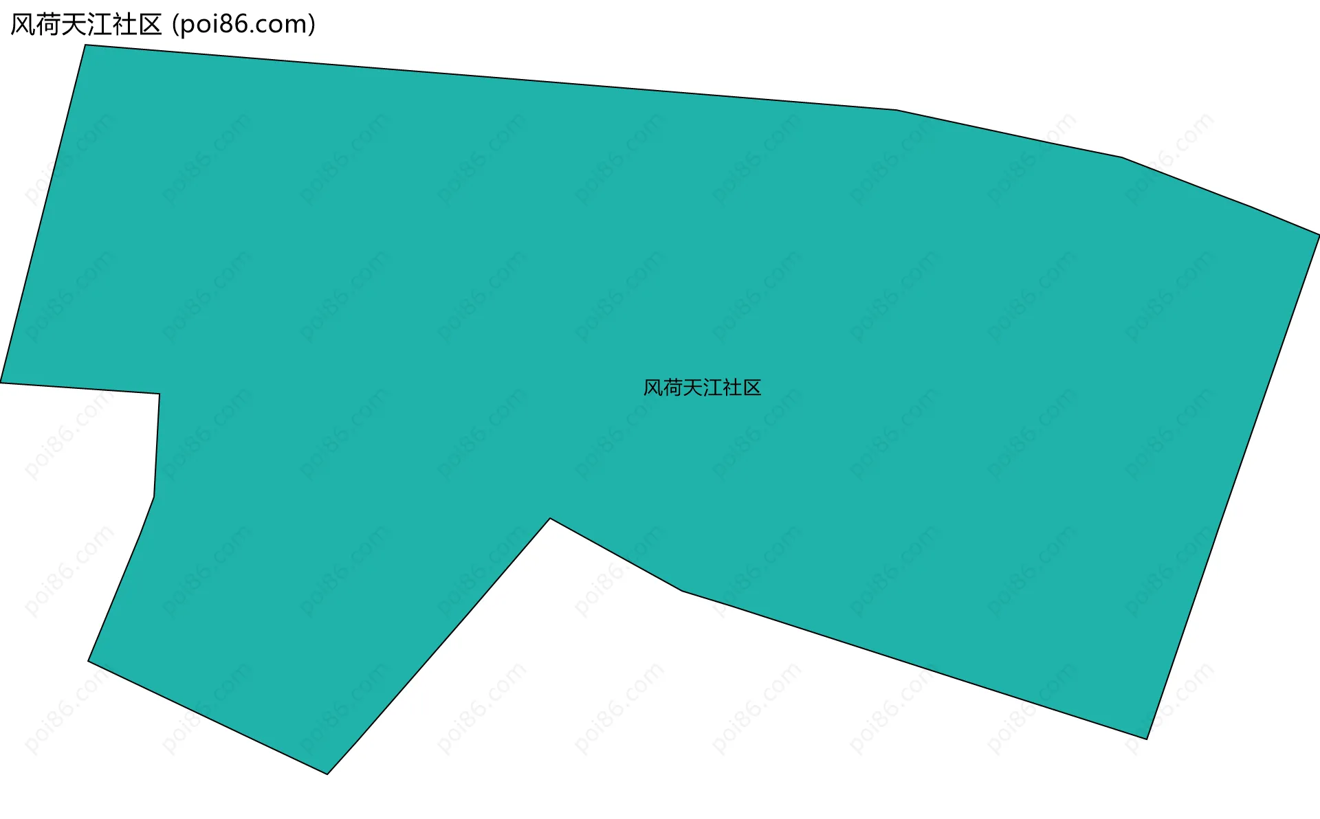 风荷天江社区边界地图