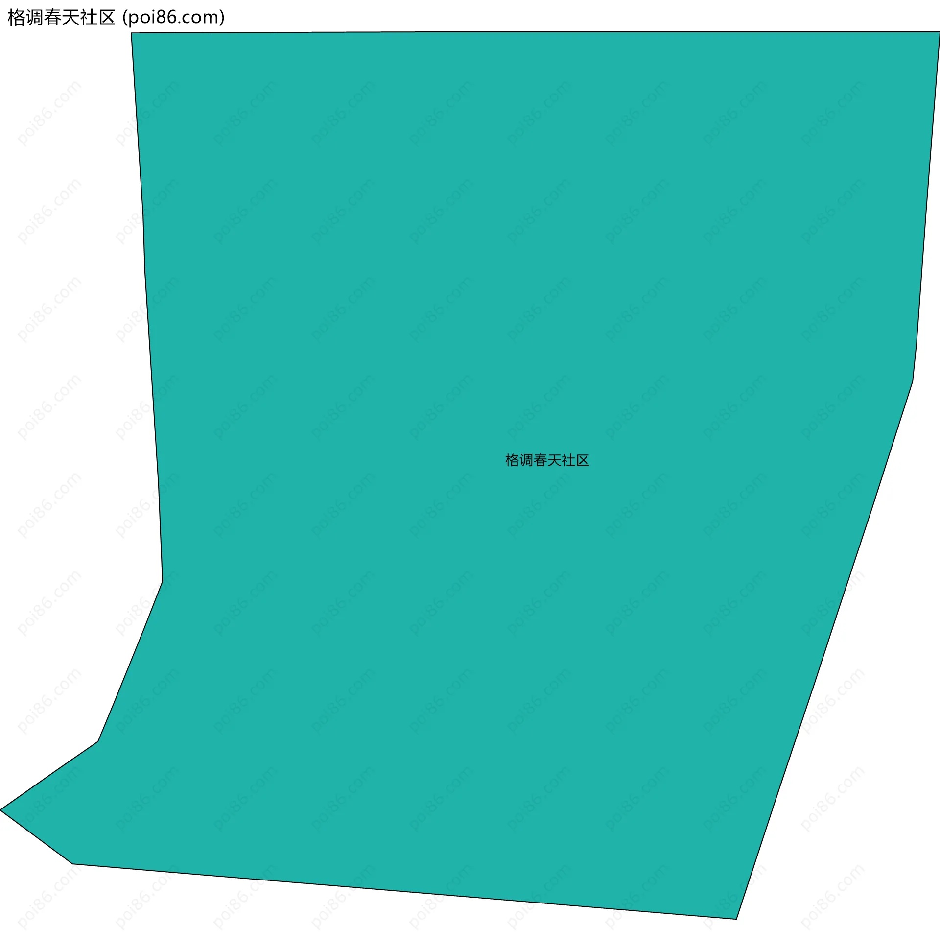 格调春天社区边界地图