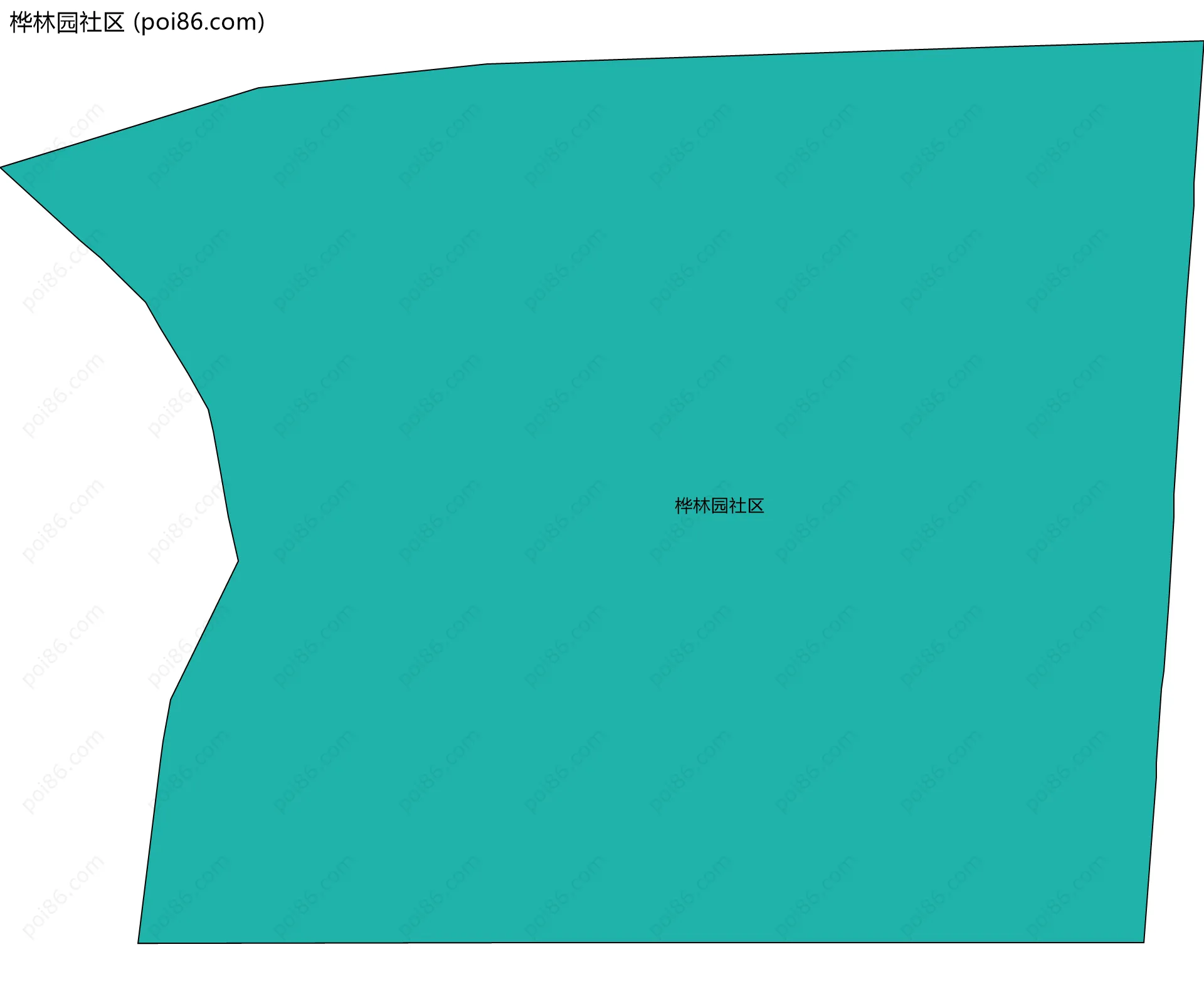 桦林园社区边界地图