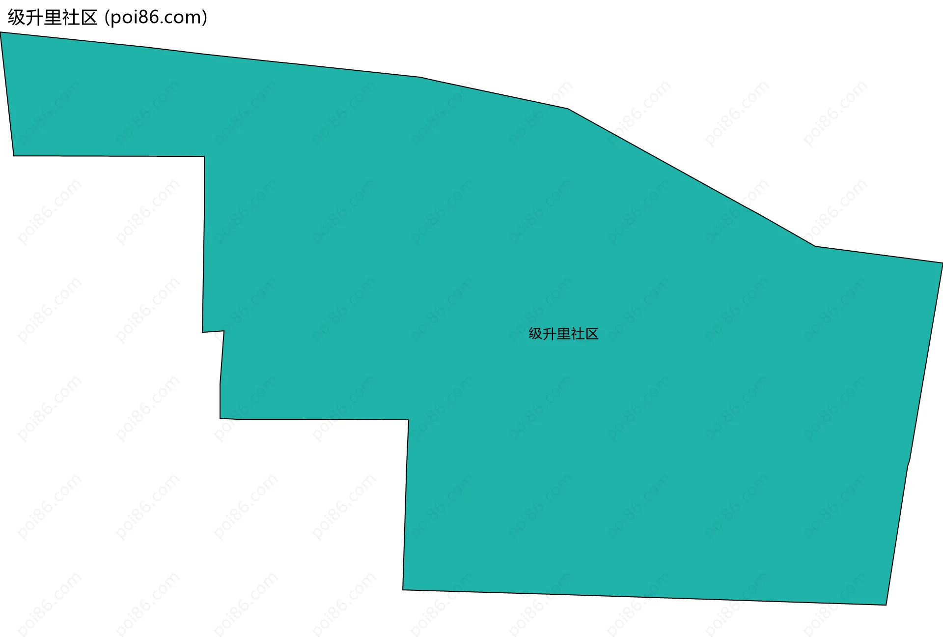 级升里社区边界地图