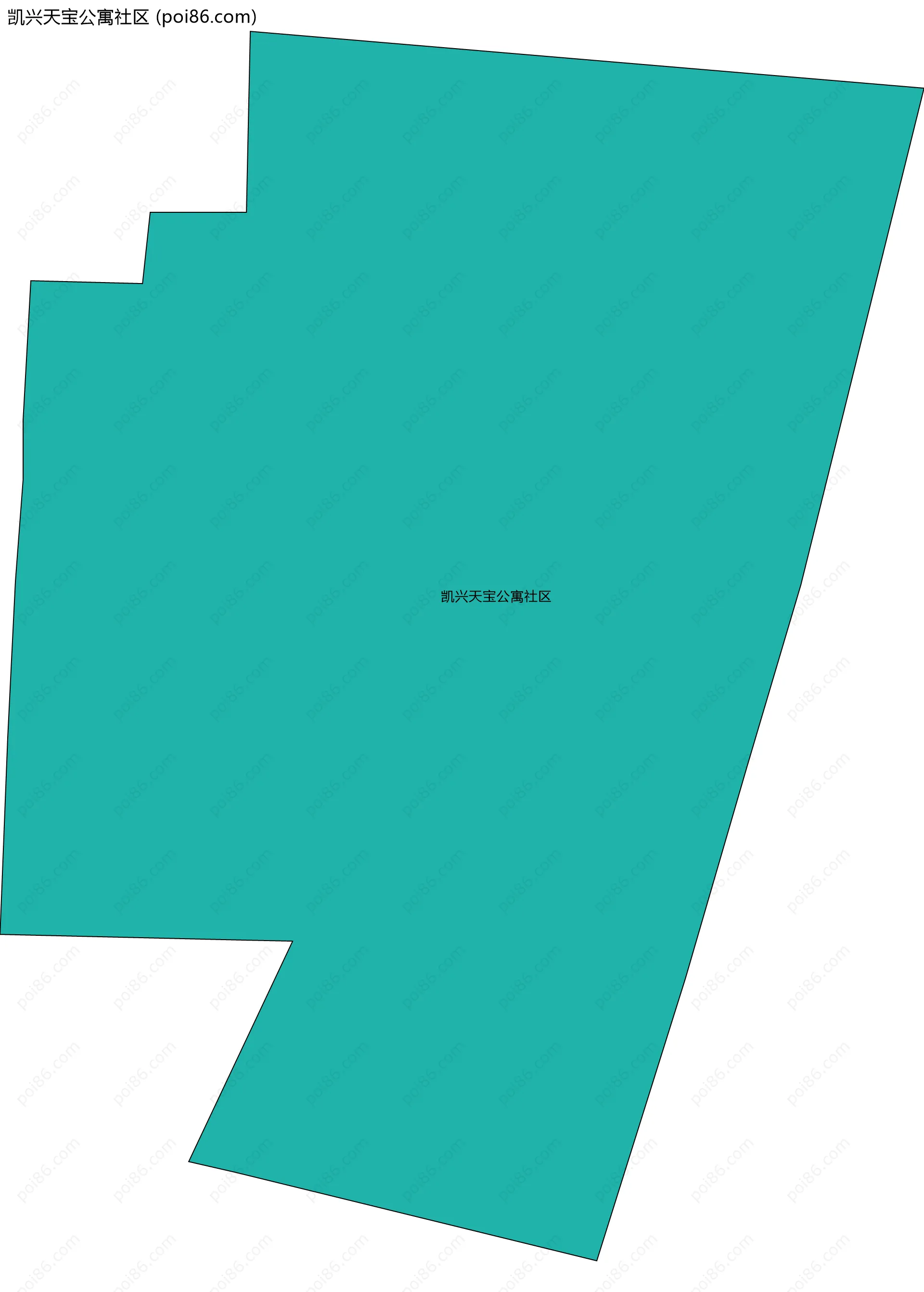 凯兴天宝公寓社区边界地图