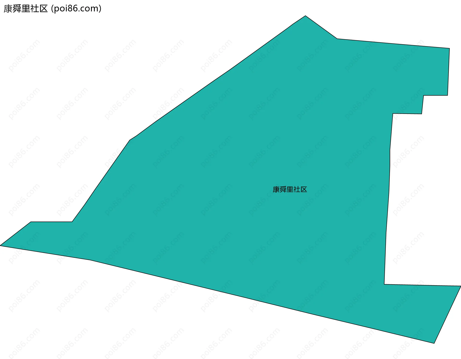 康舜里社区边界地图