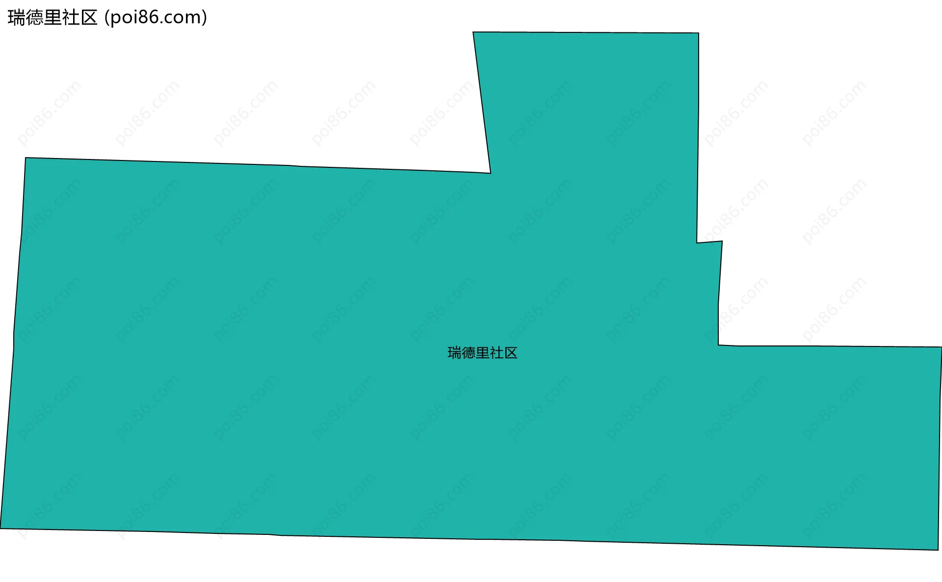 瑞德里社区边界地图