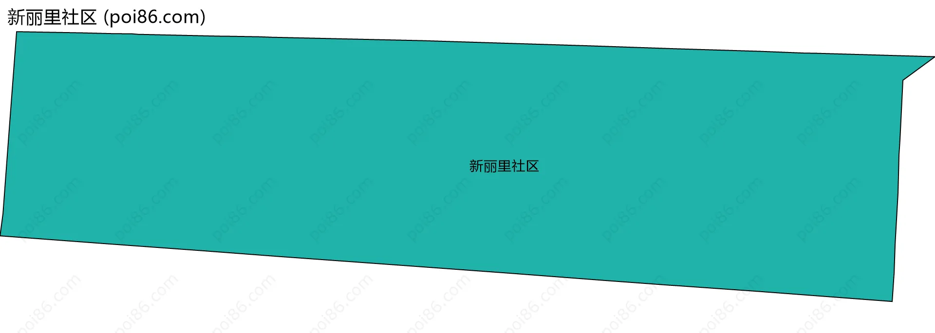 新丽里社区边界地图