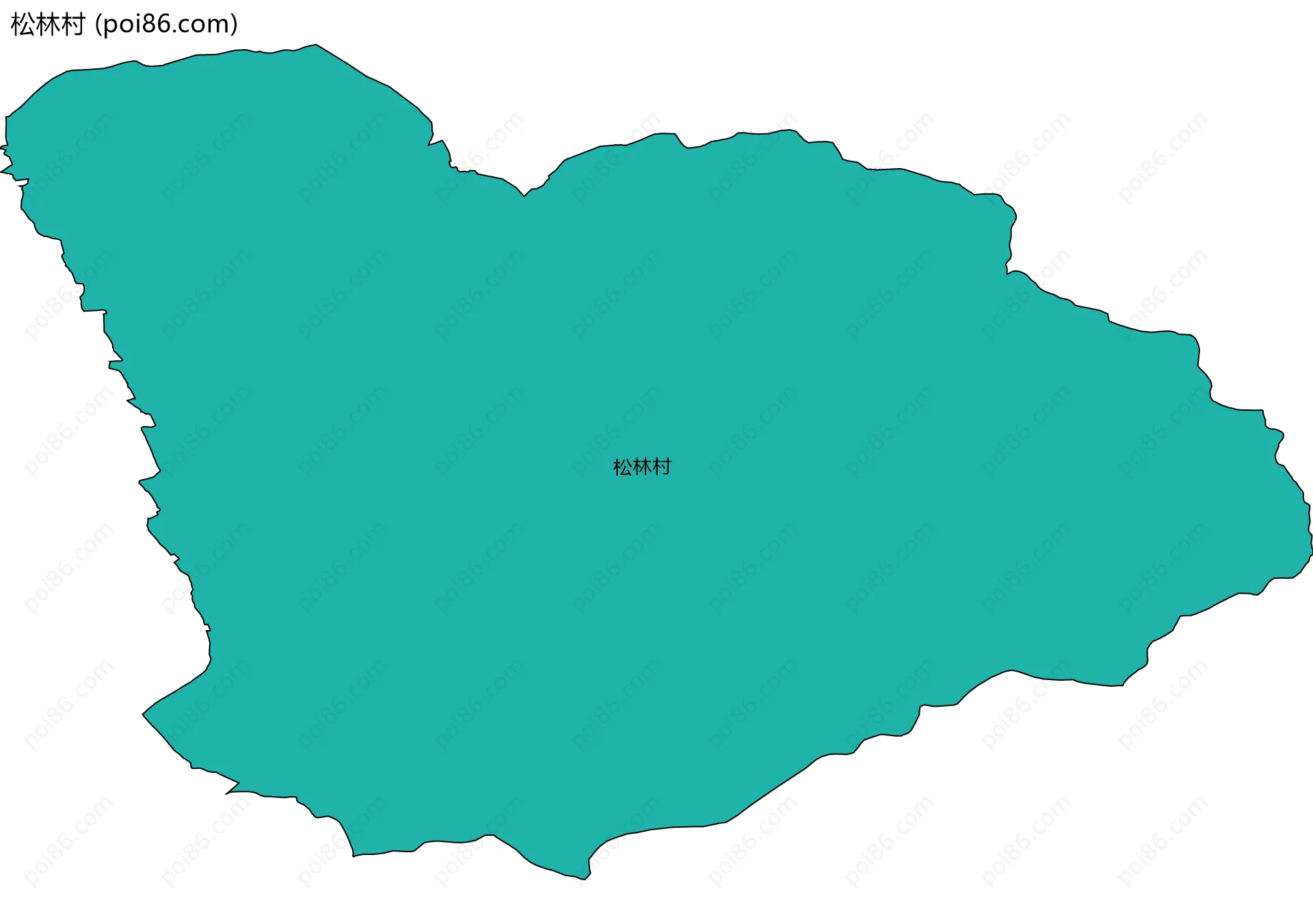 松林村边界地图