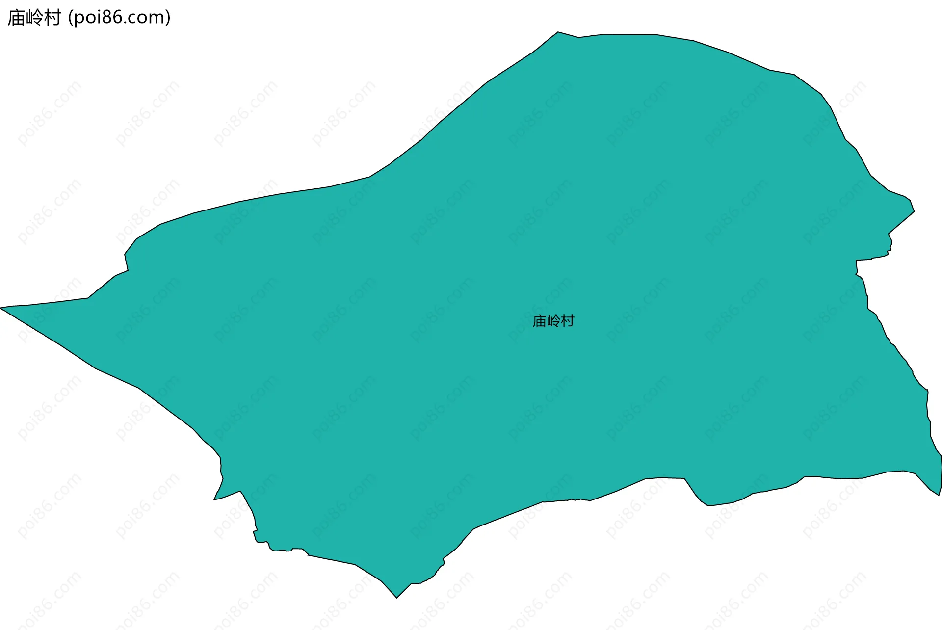 庙岭村边界地图