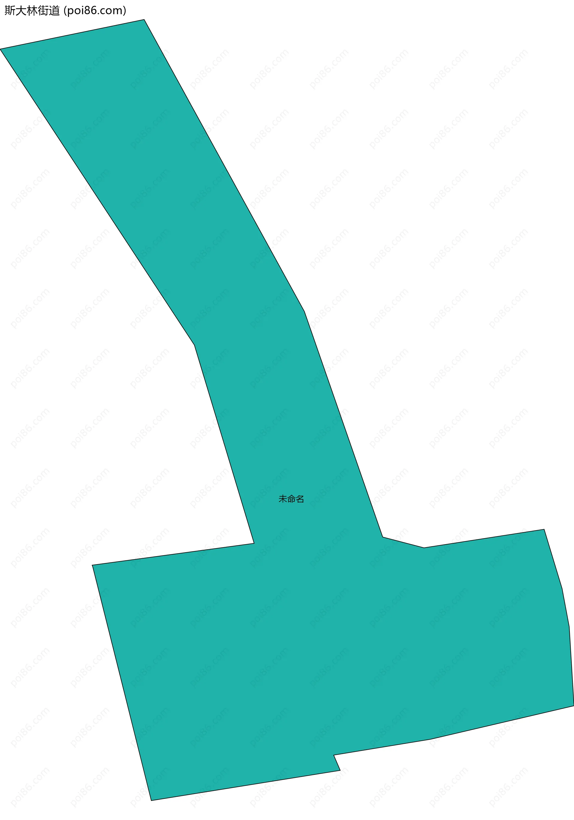 斯大林街道边界地图(五级行政区划)