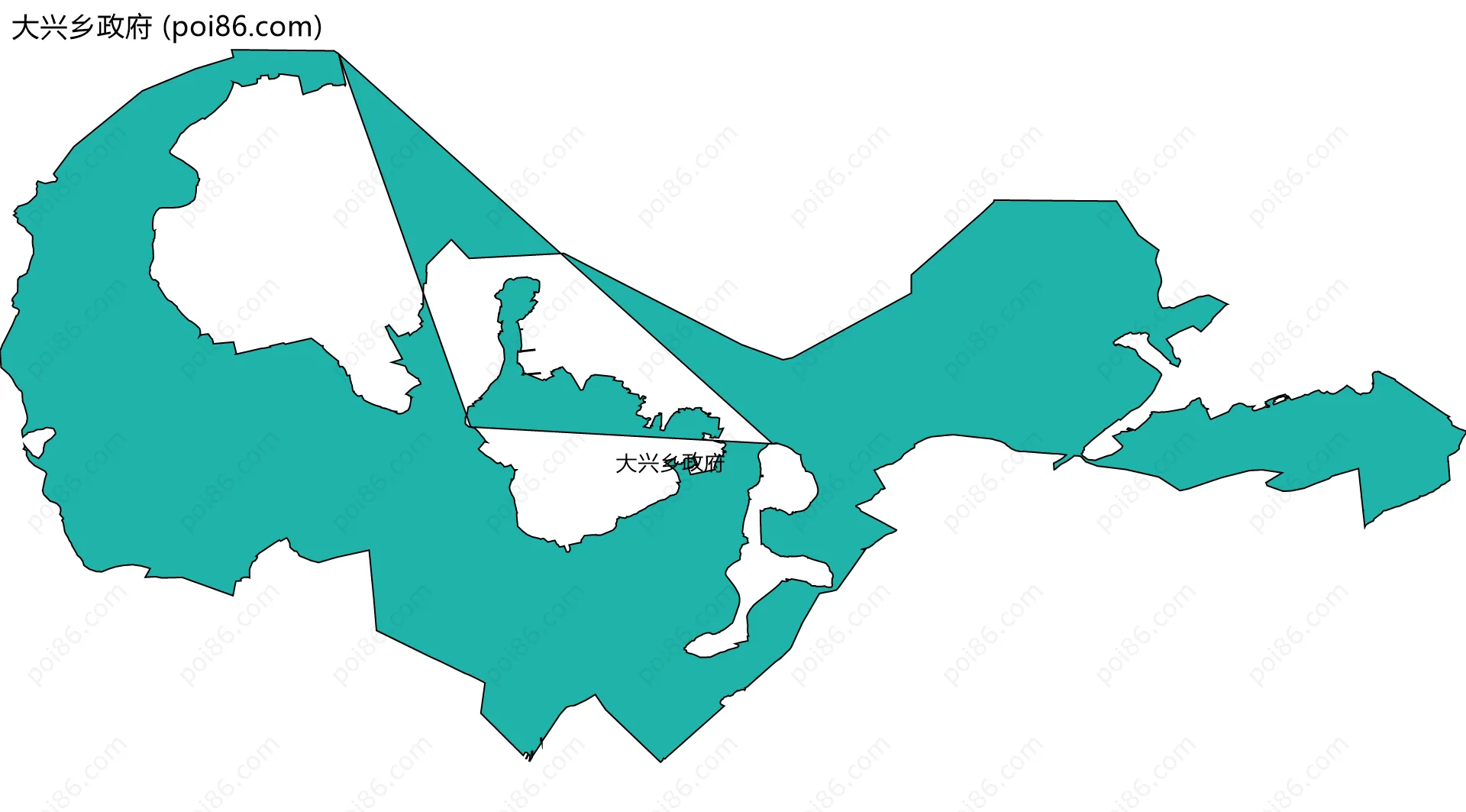 大兴乡政府边界地图