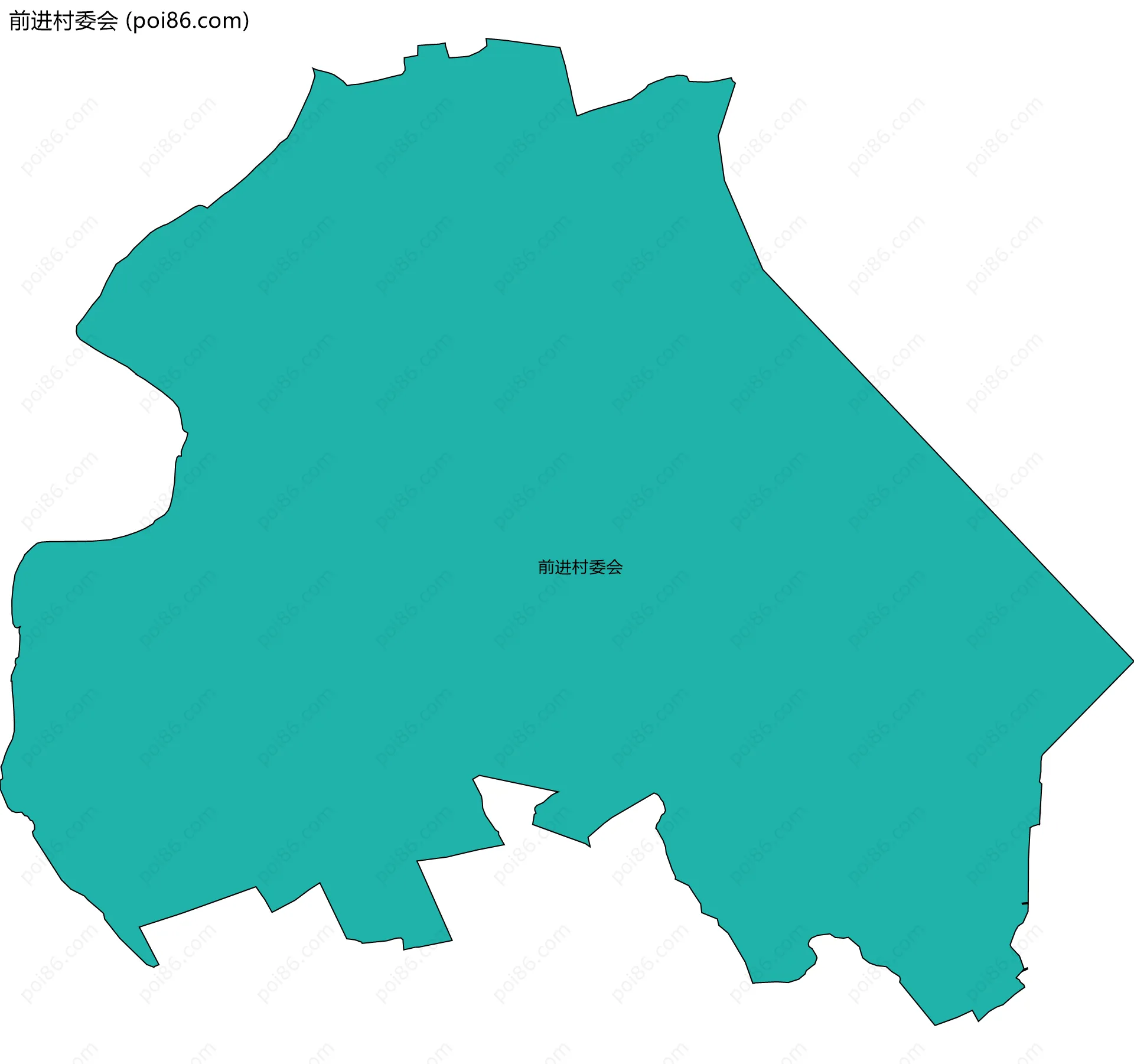 前进村委会边界地图