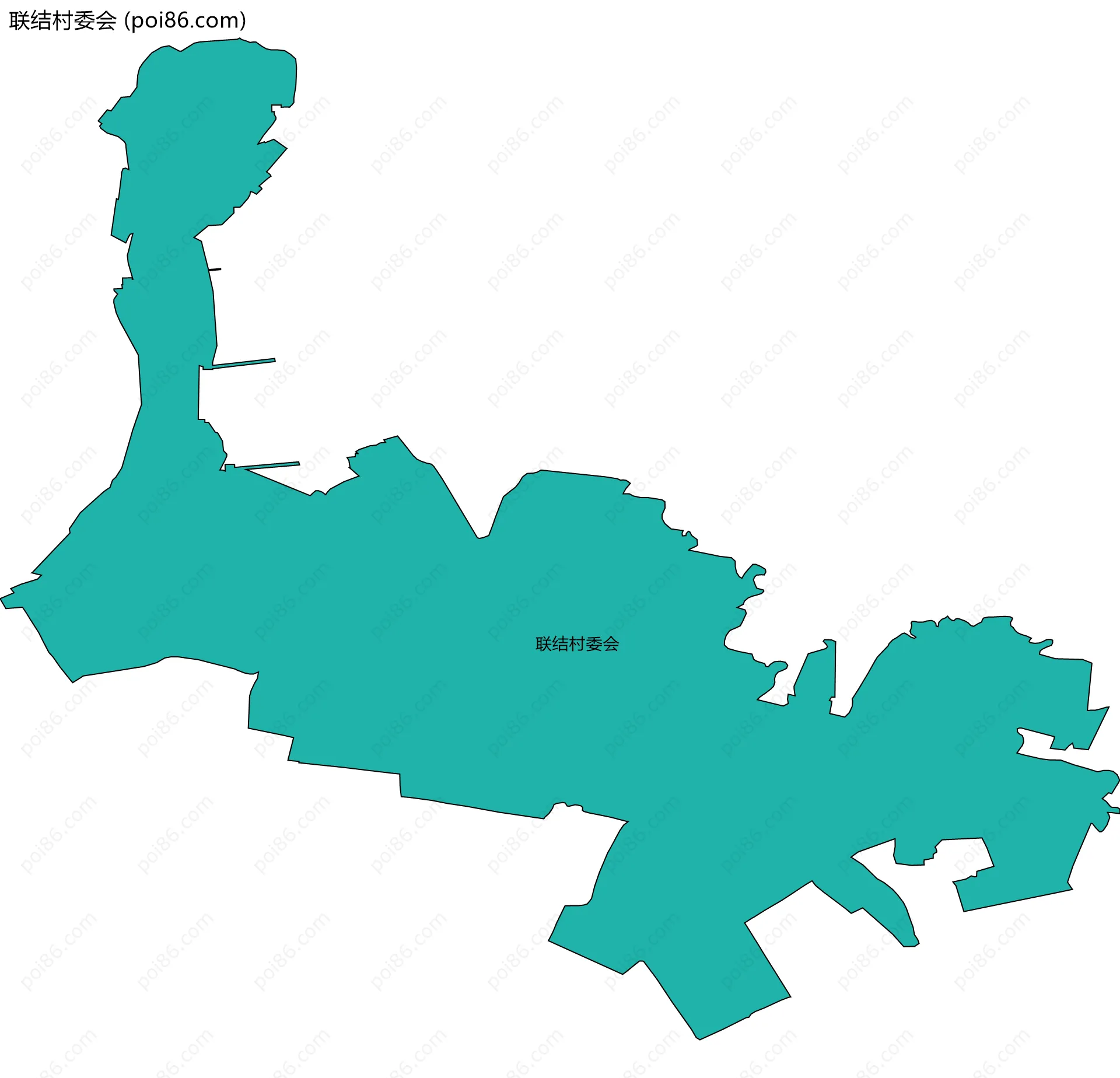 联结村委会边界地图