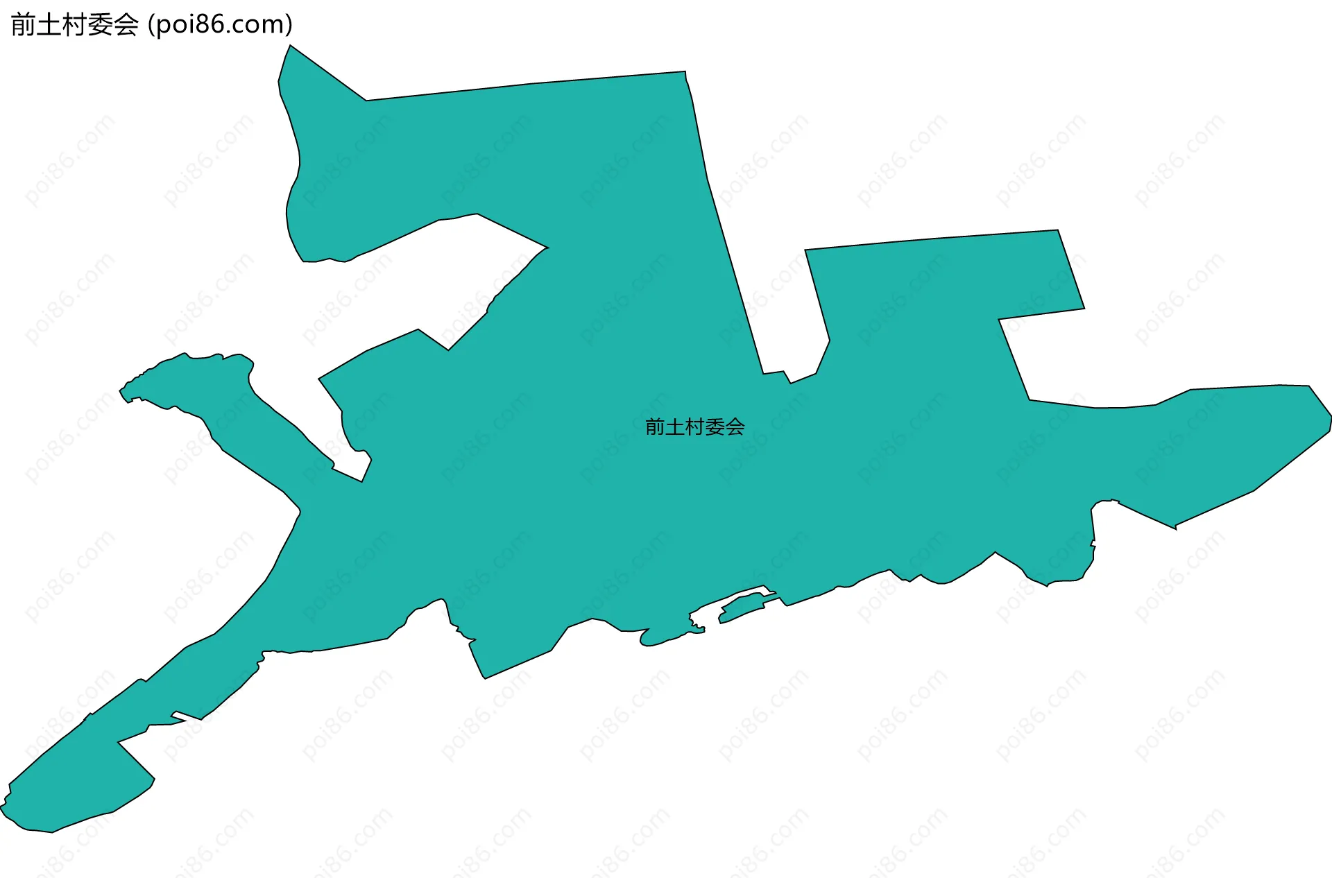 前土村委会边界地图