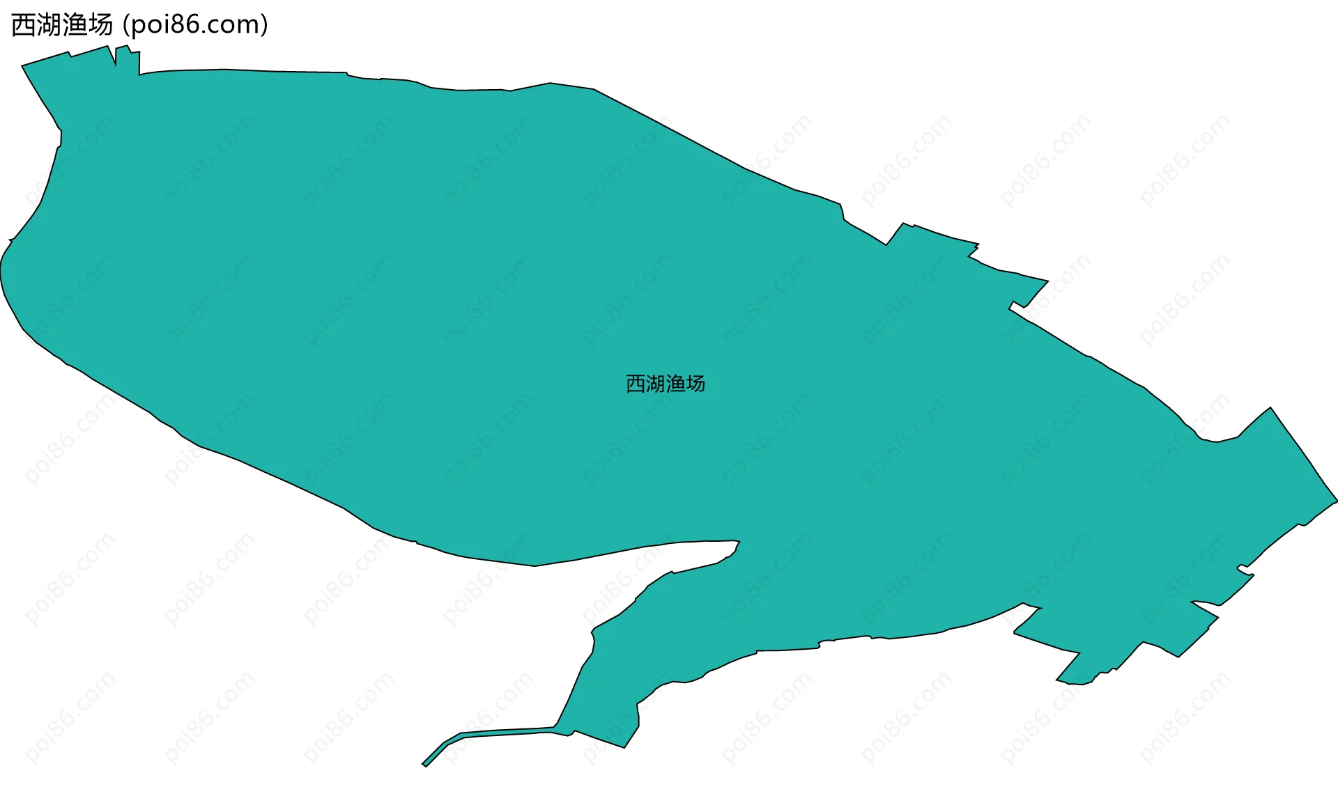 西湖渔场边界地图