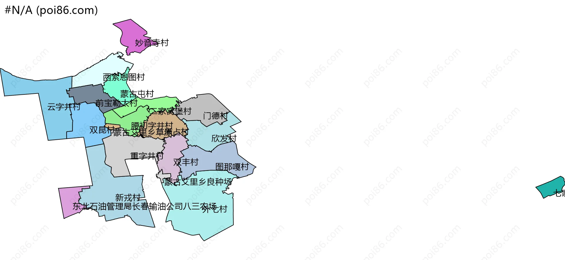 #N/A边界地图(五级行政区划)