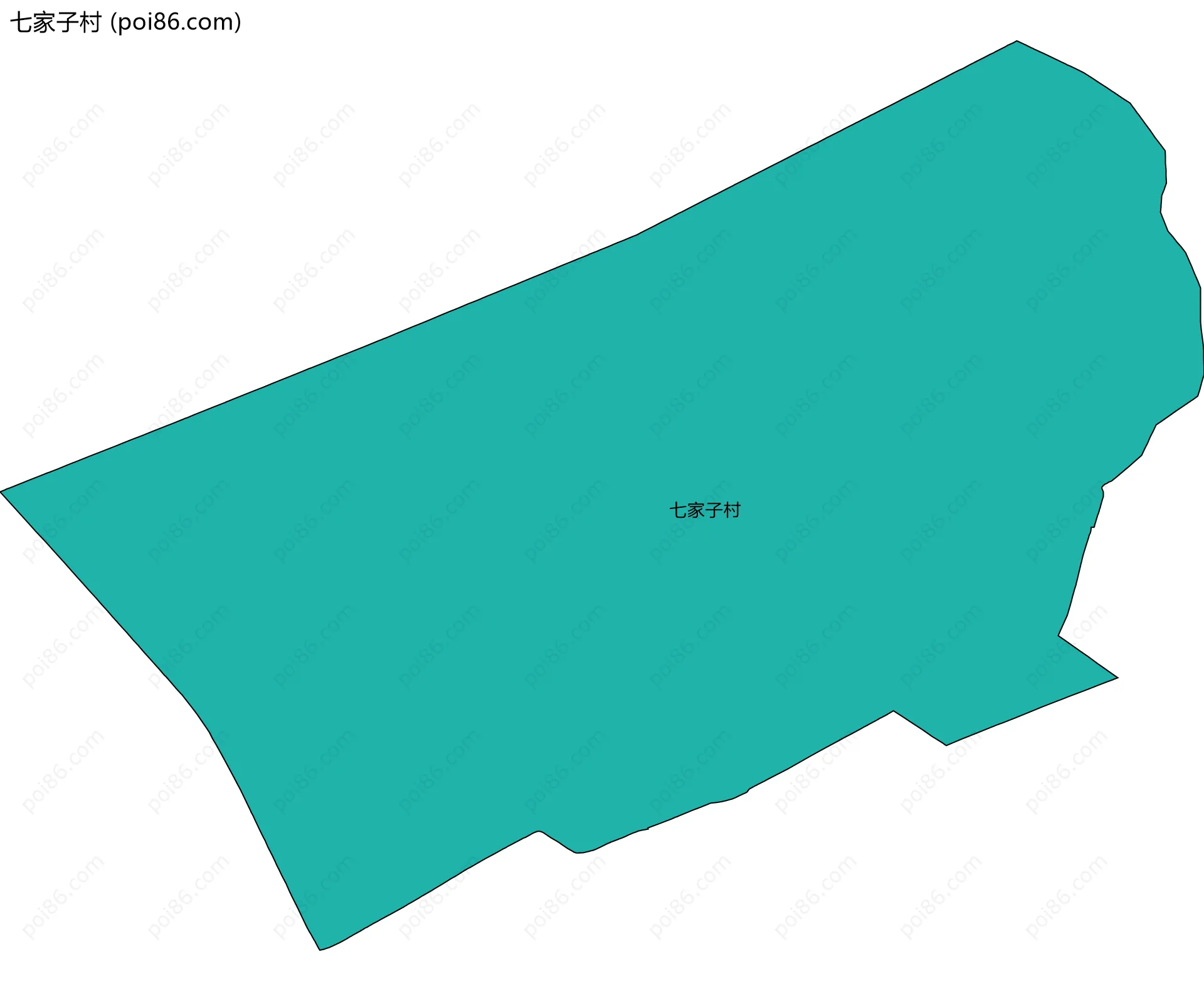 七家子村边界地图