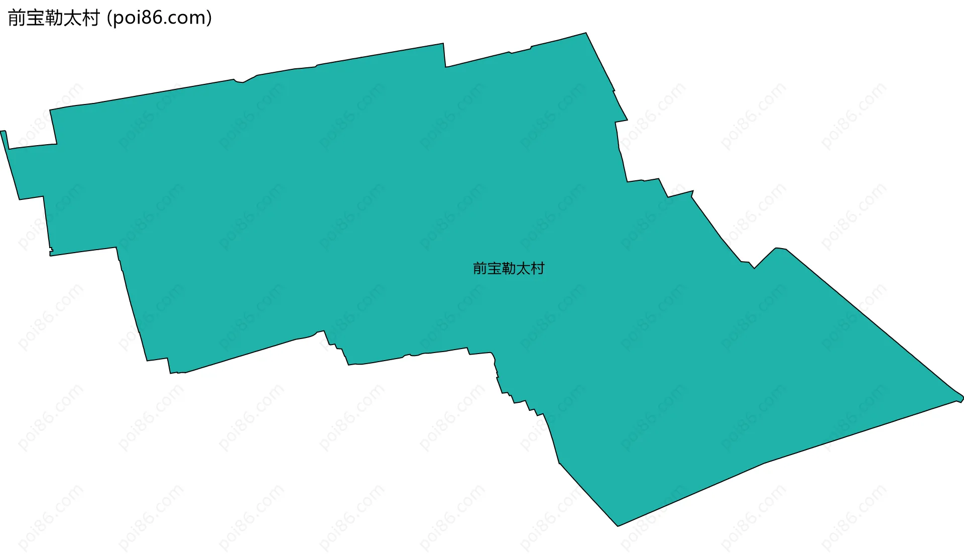 前宝勒太村边界地图