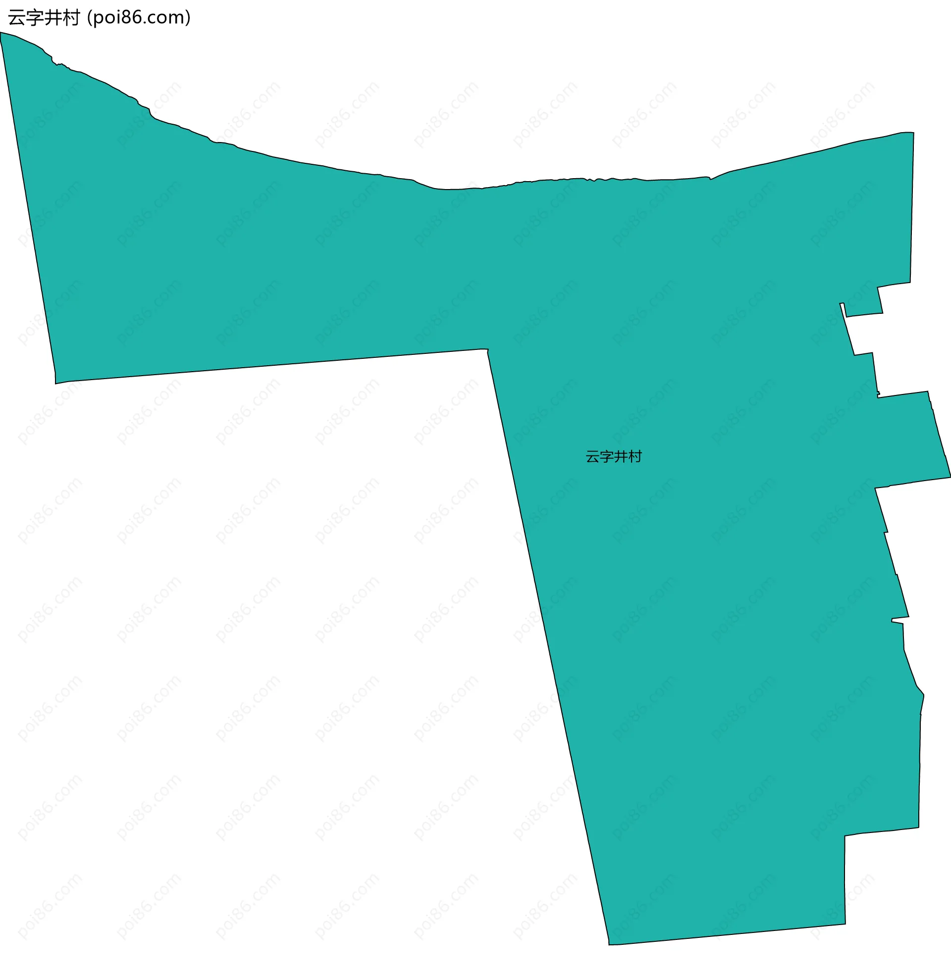 云字井村边界地图