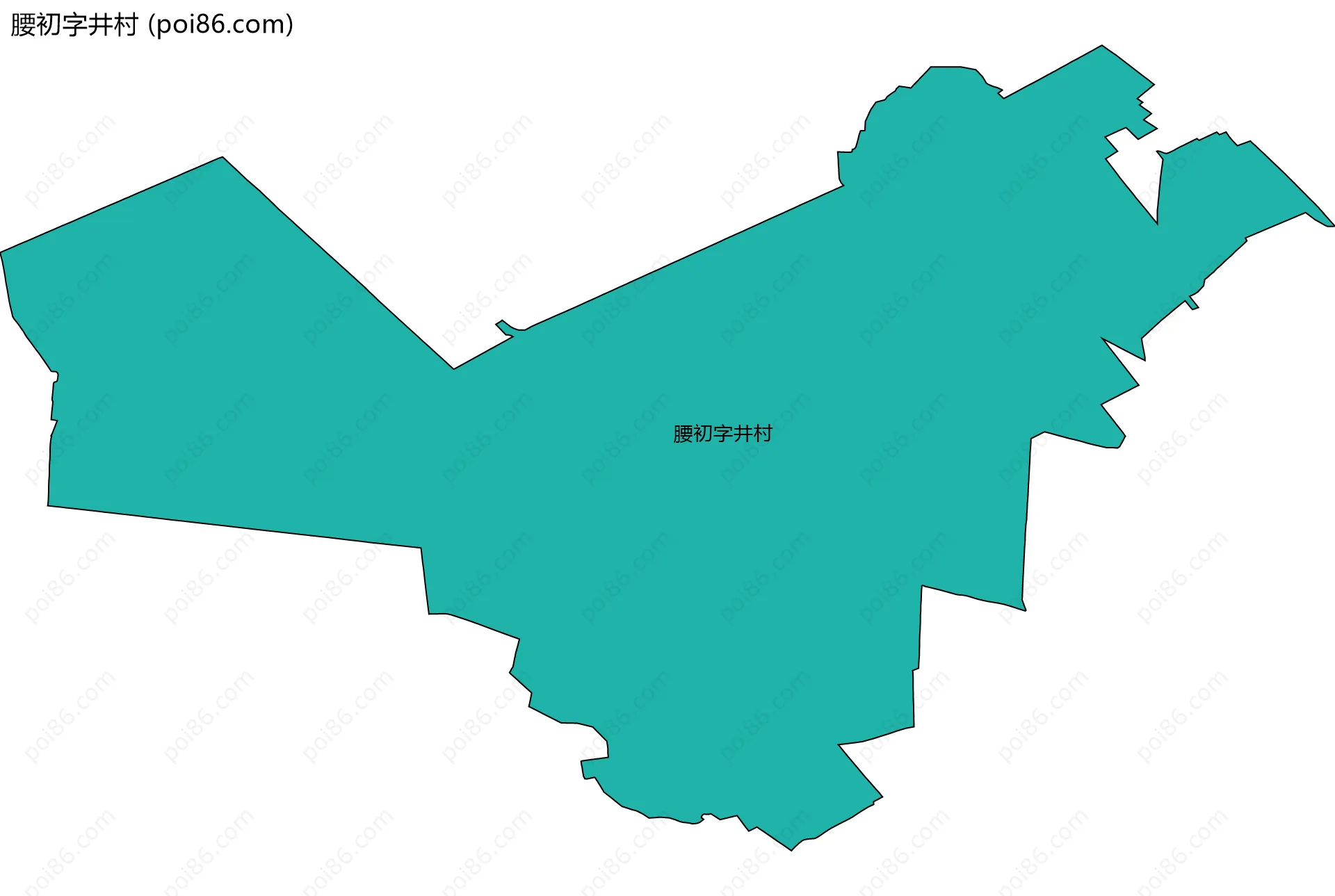 腰初字井村边界地图