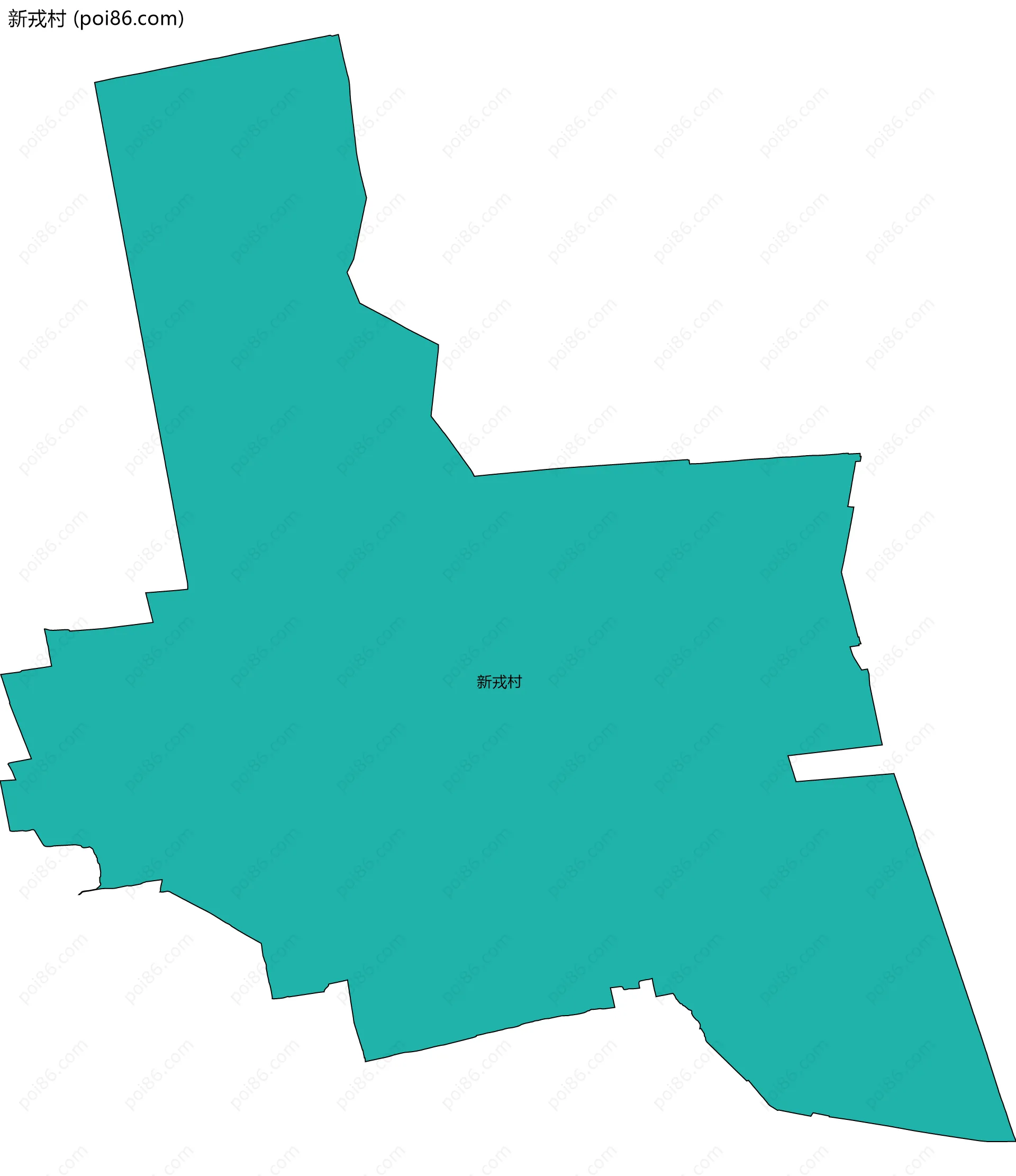 新戎村边界地图