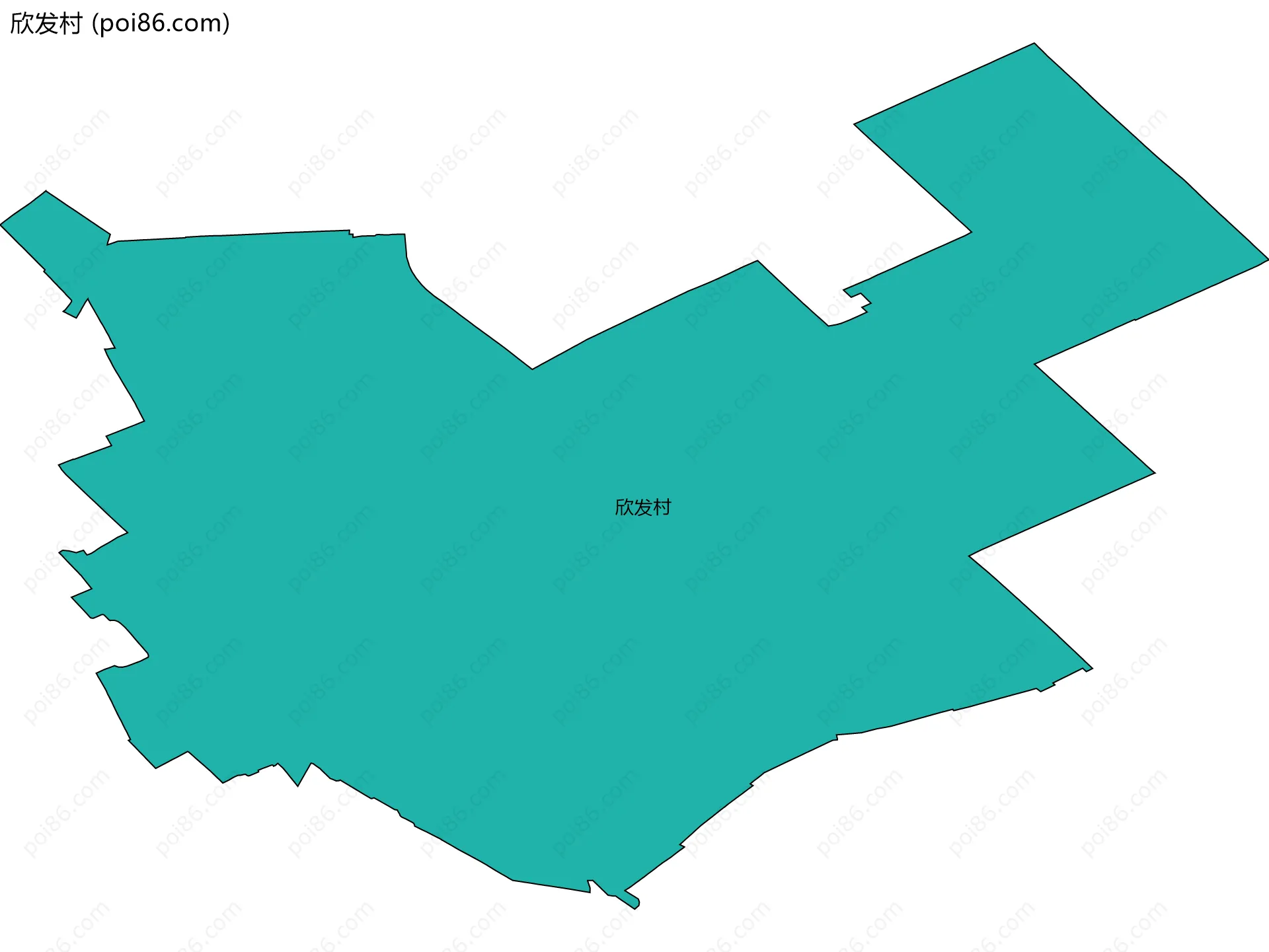 欣发村边界地图