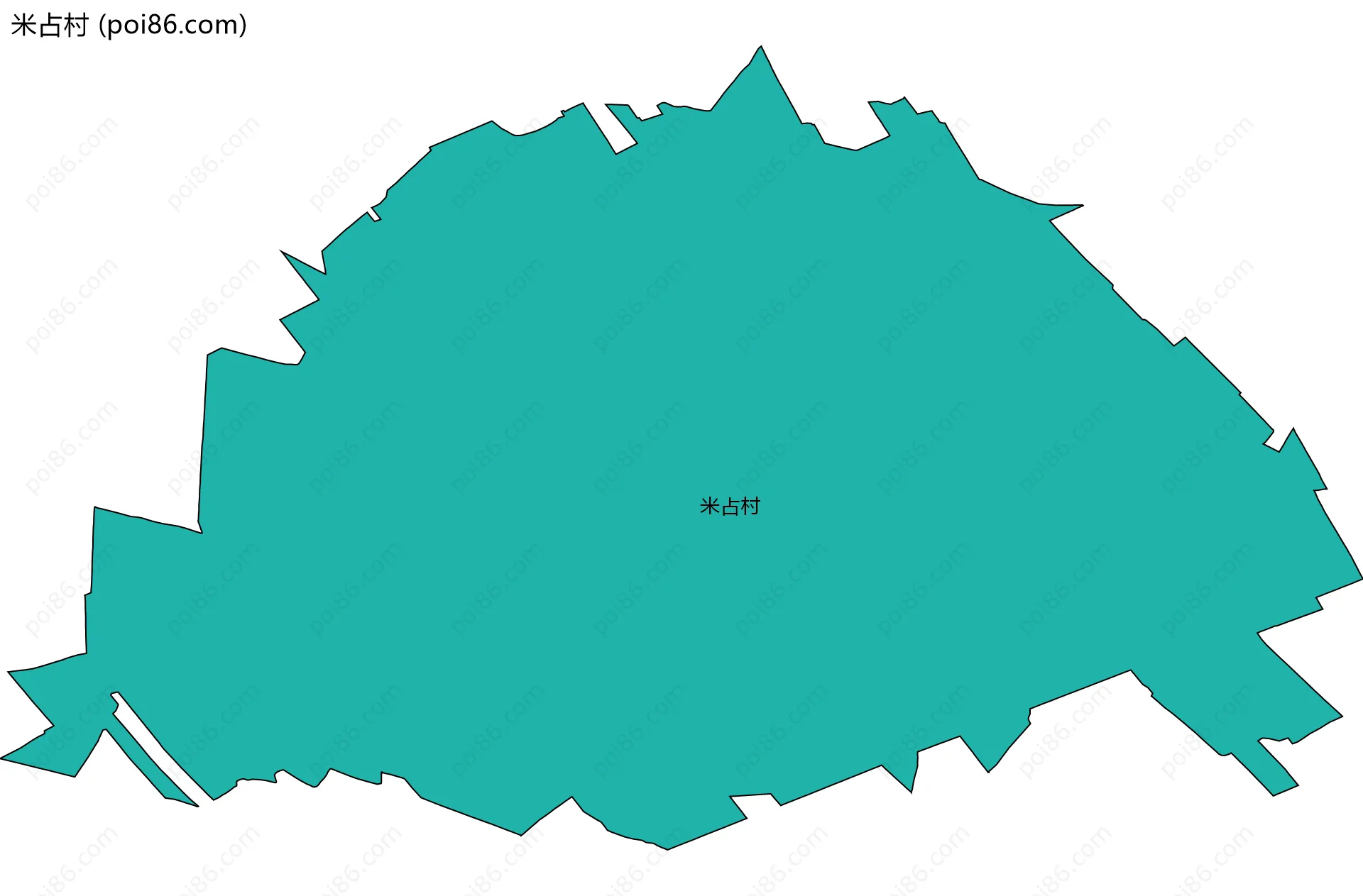 米占村边界地图