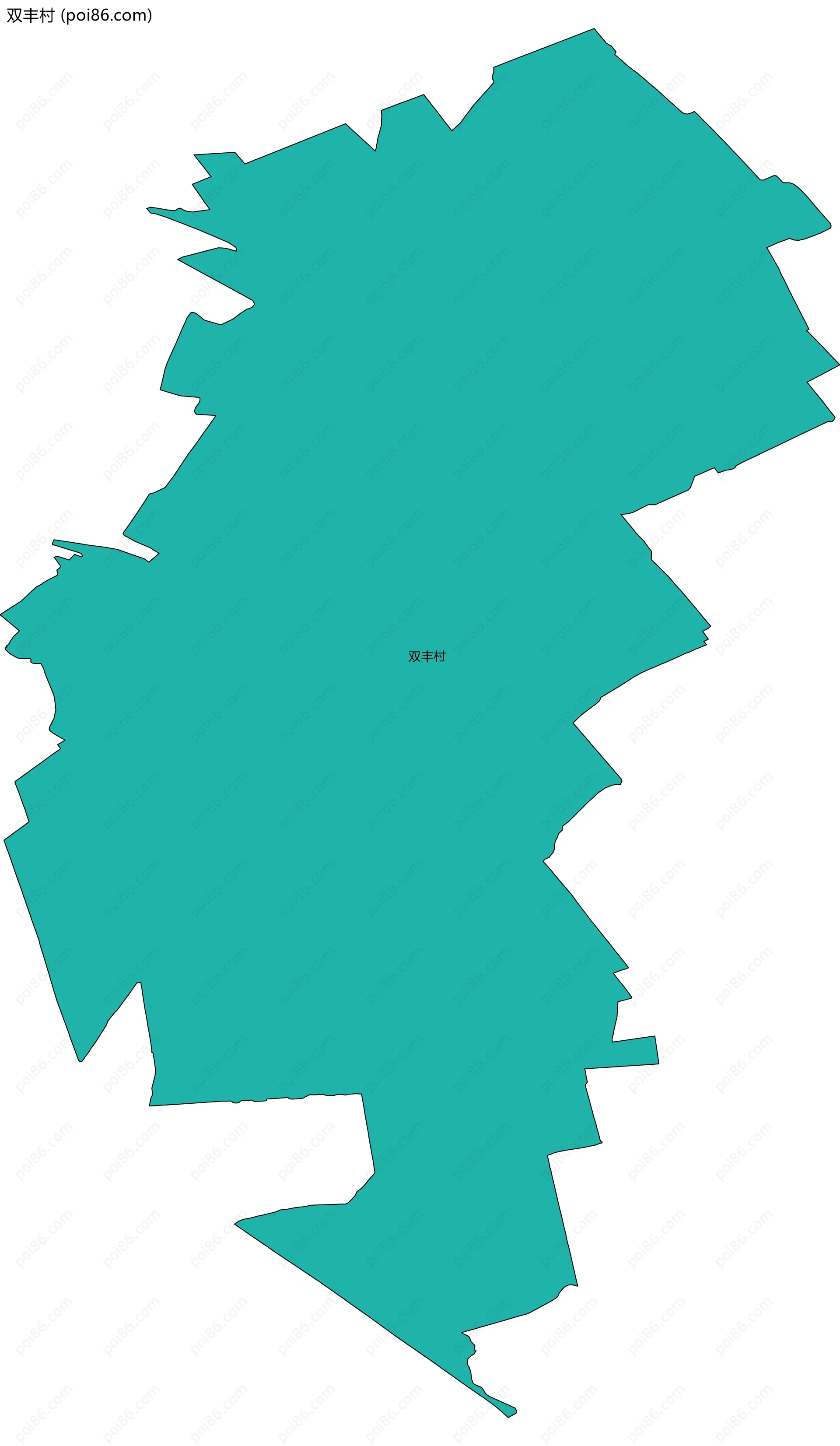 双丰村边界地图