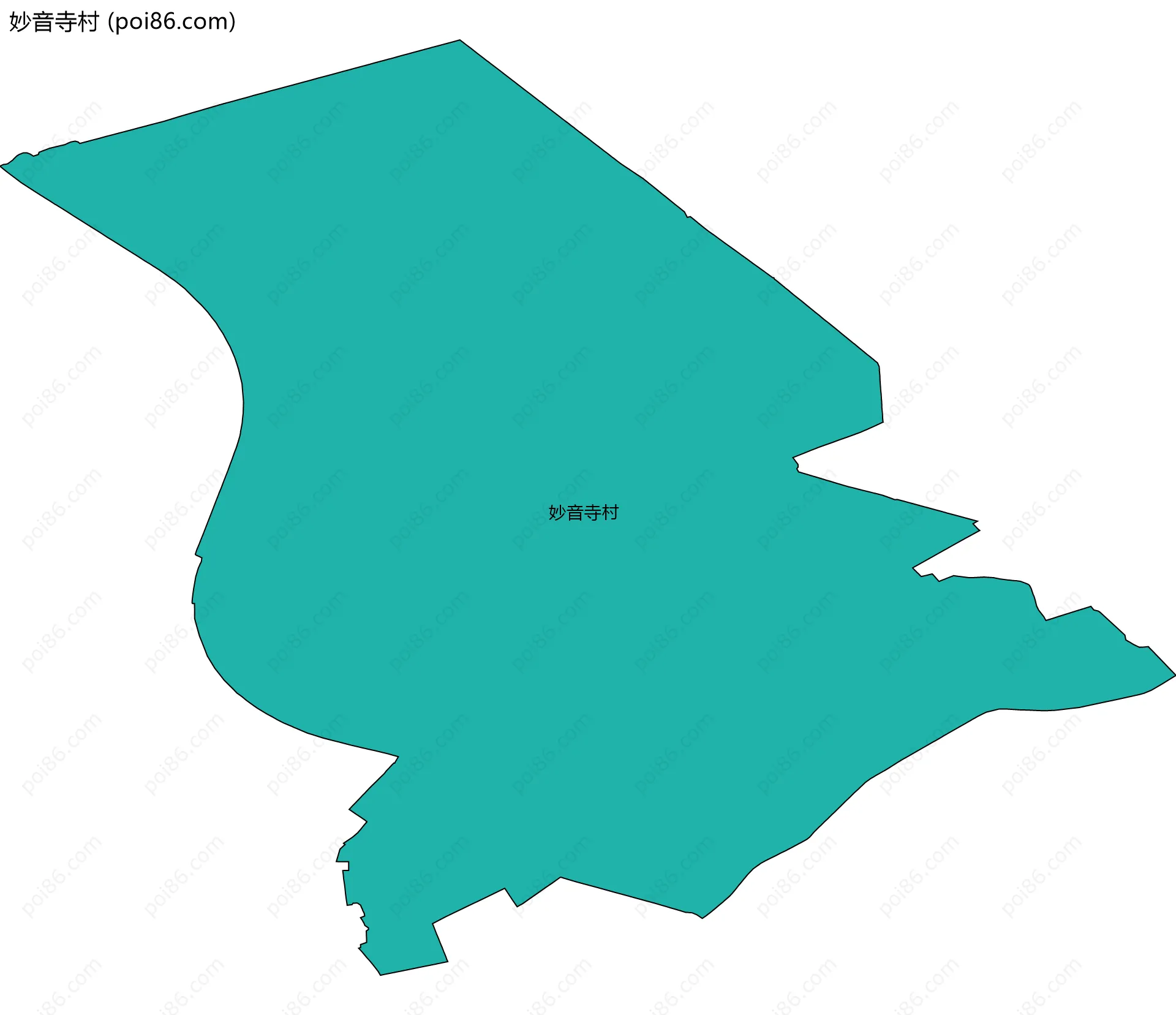 妙音寺村边界地图