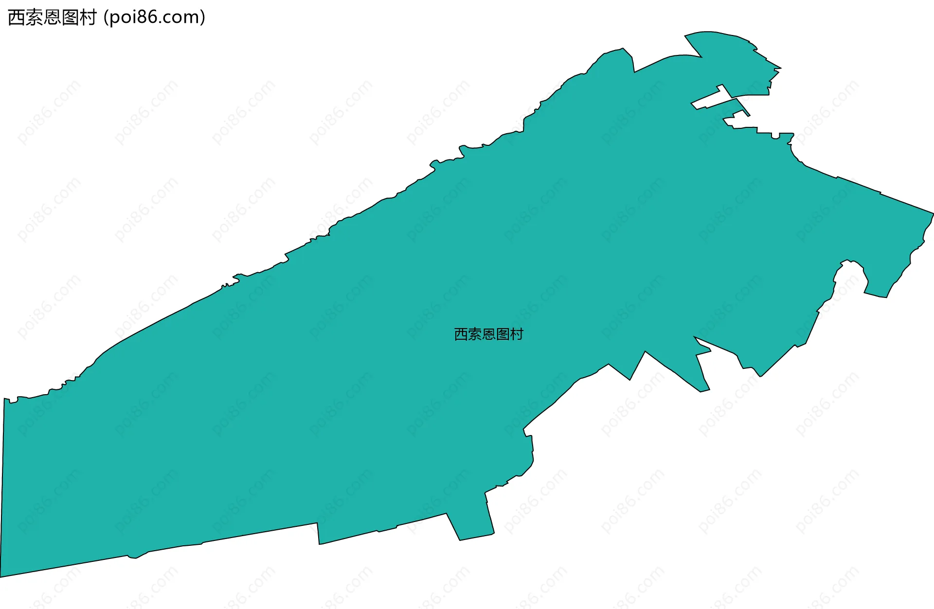 西索恩图村边界地图