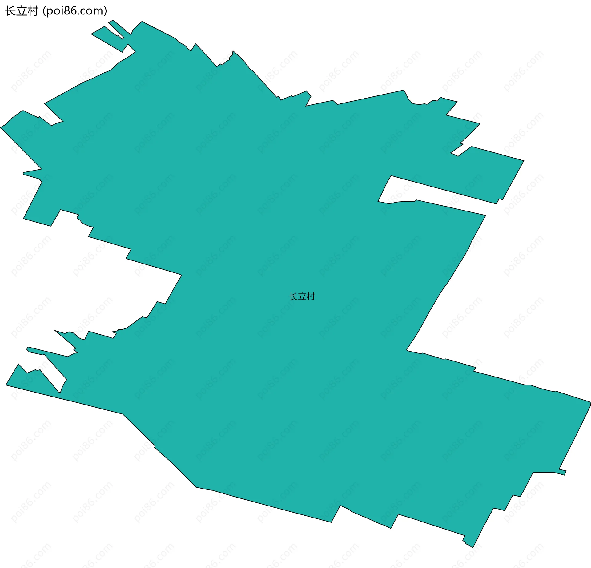 长立村边界地图