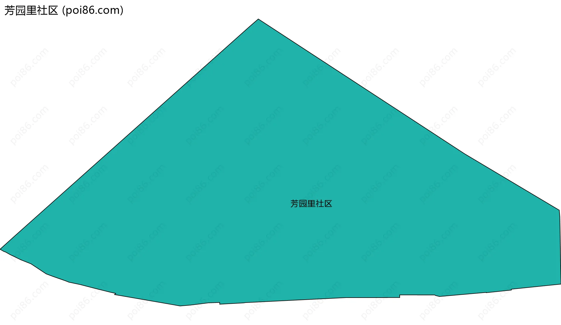 芳园里社区边界地图