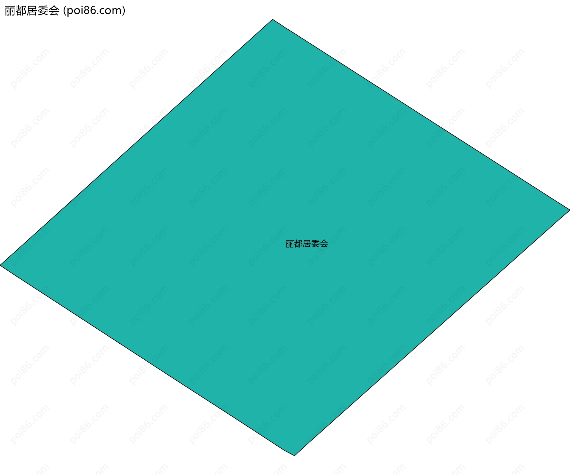 丽都居委会边界地图