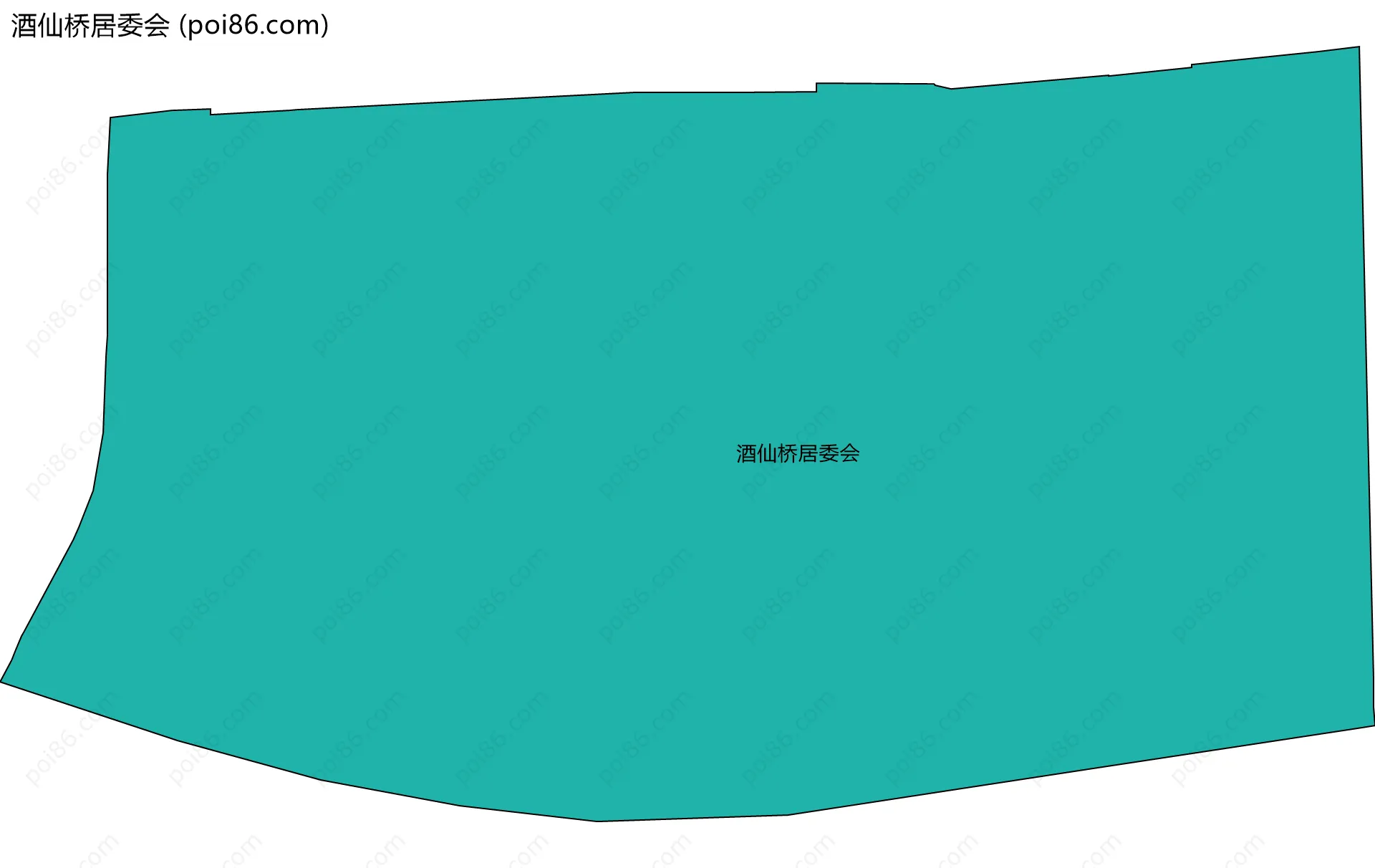 酒仙桥居委会边界地图