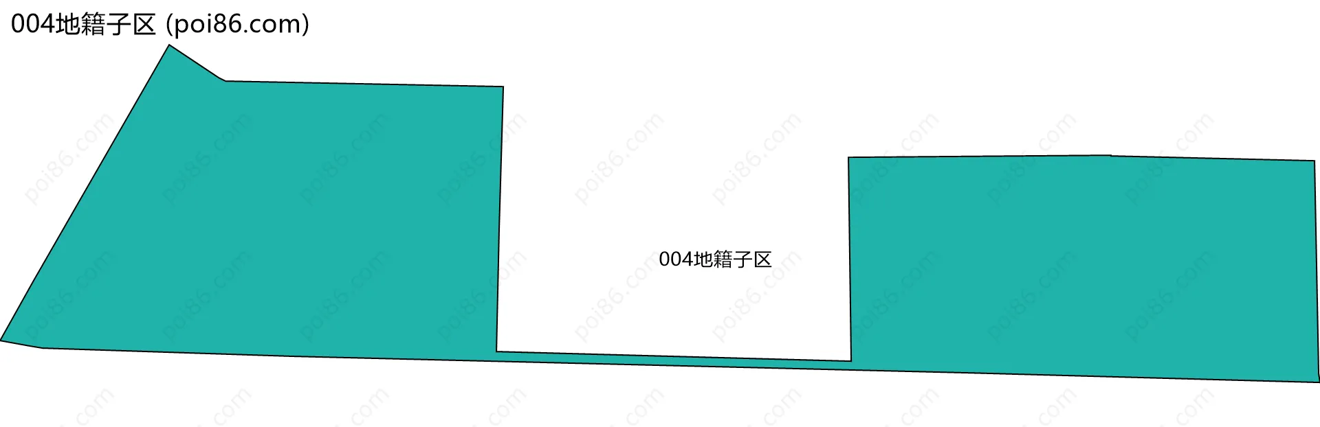 004地籍子区边界地图