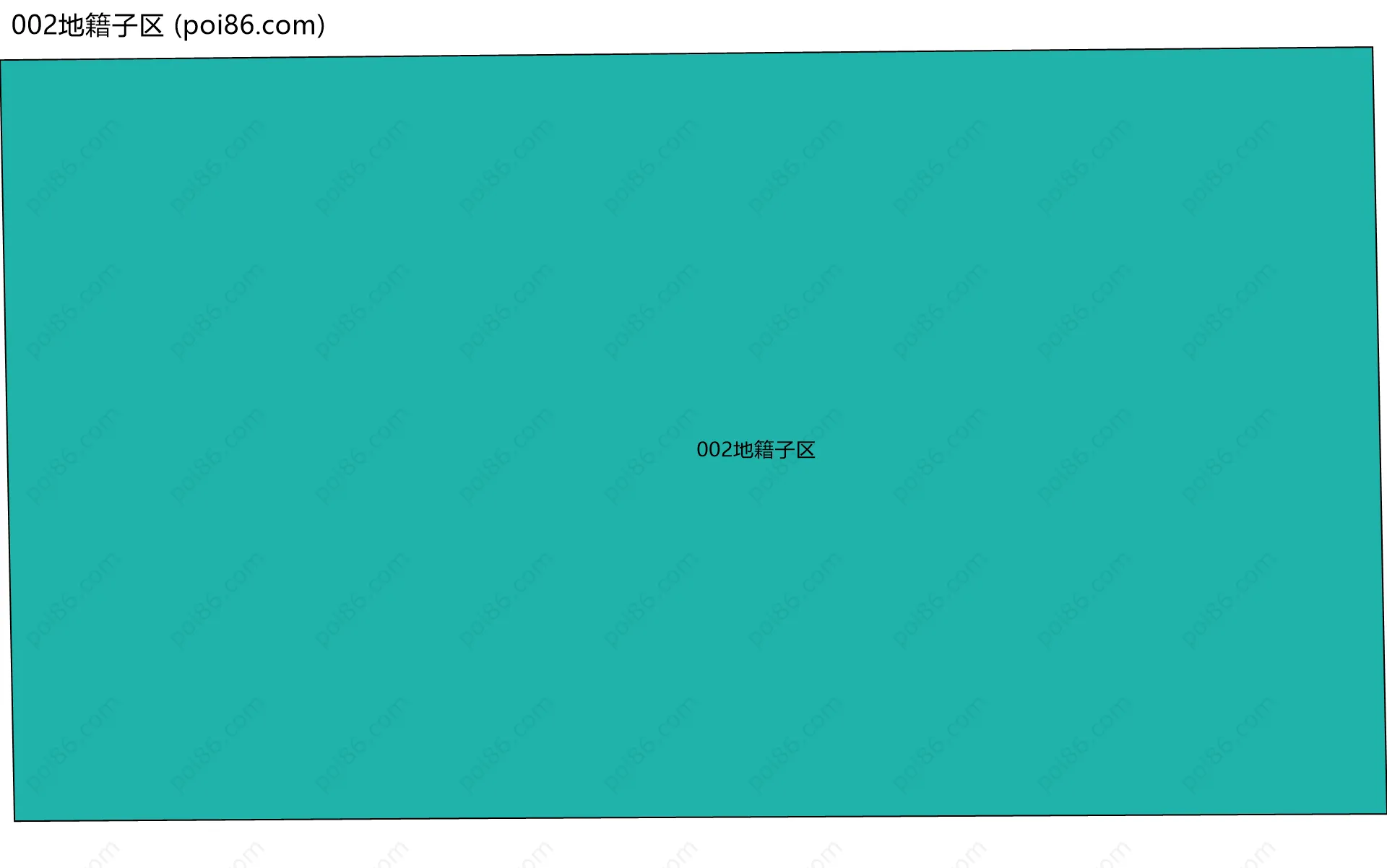 002地籍子区边界地图